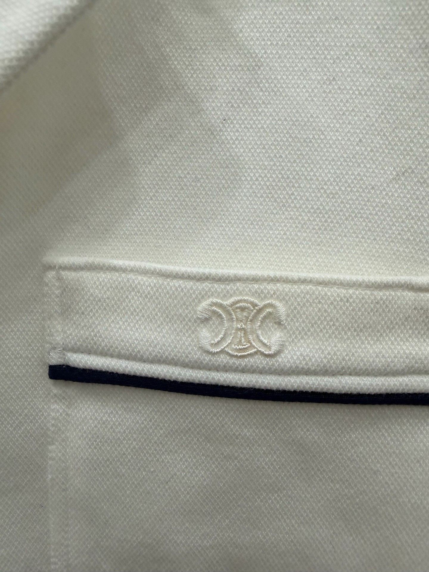 Celine Celine Embroidered Logo Shirt Size S Size S / US 4 / IT 40 - 3 Thumbnail