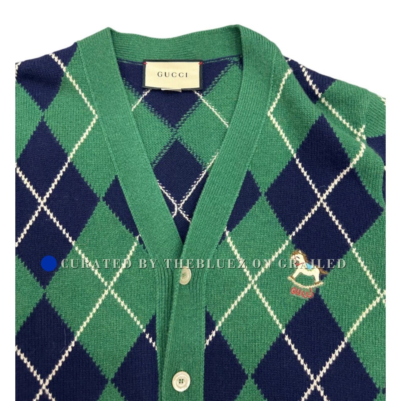 Gucci Gucci Wool Plaid Cardigan Size L Size US L / EU 52-54 / 3 - 2 Thumbnail