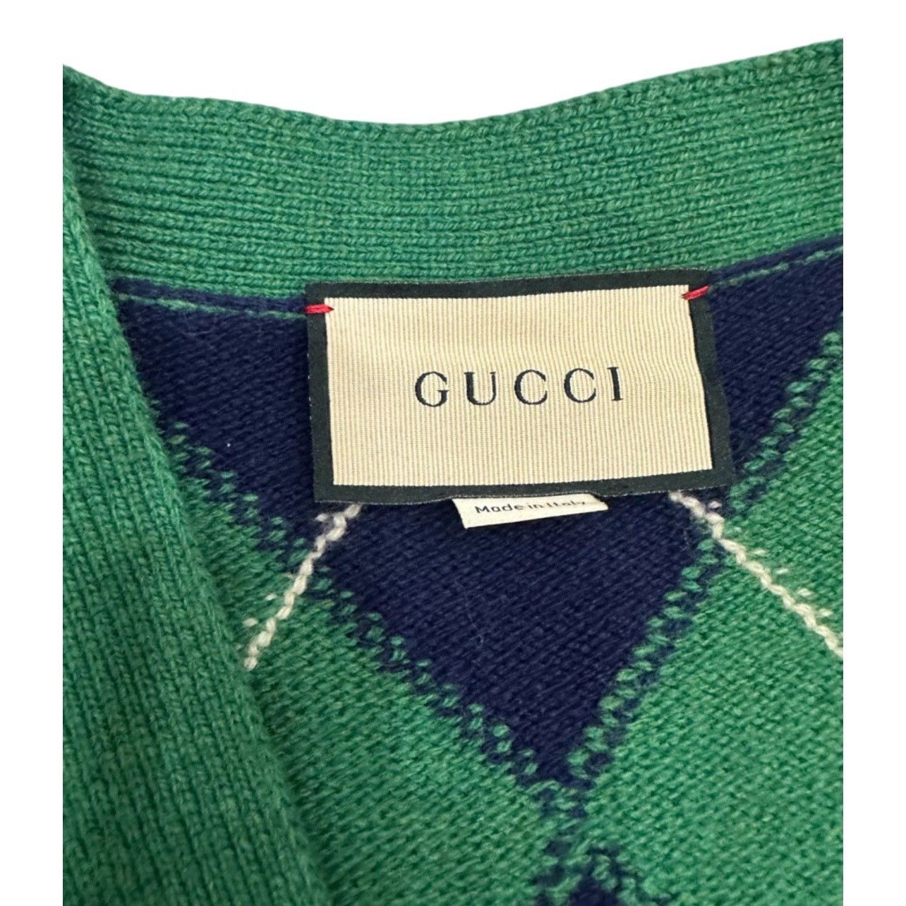 Gucci Gucci Wool Plaid Cardigan Size L Size US L / EU 52-54 / 3 - 4 Thumbnail