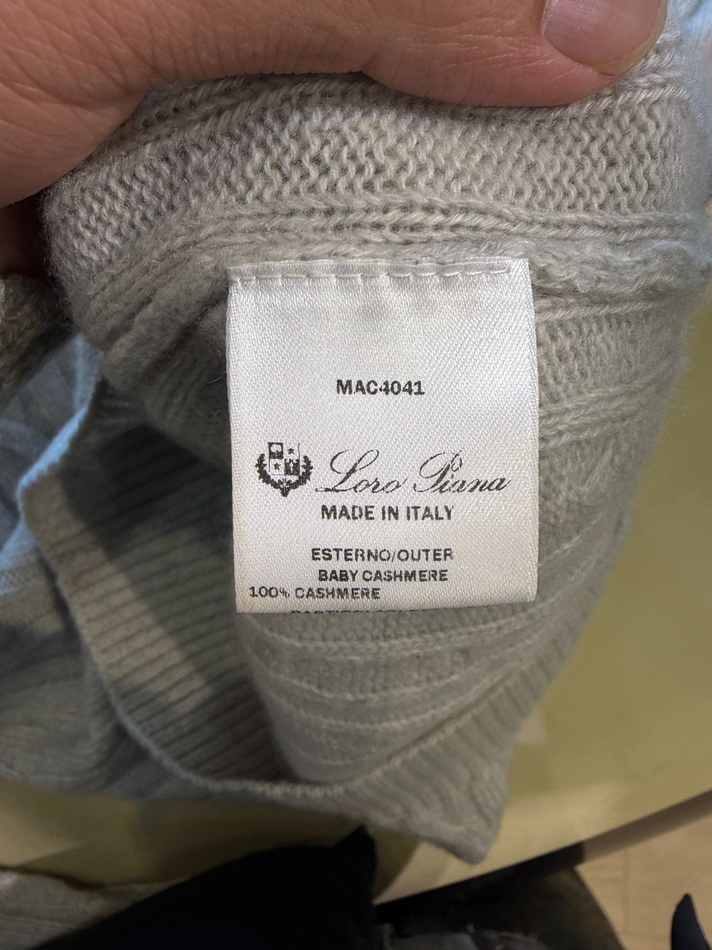 Loro Piana Loro Piana Gray Cashmere Half-Zip Sweater Size US M / EU 48-50 / 2 - 4 Thumbnail