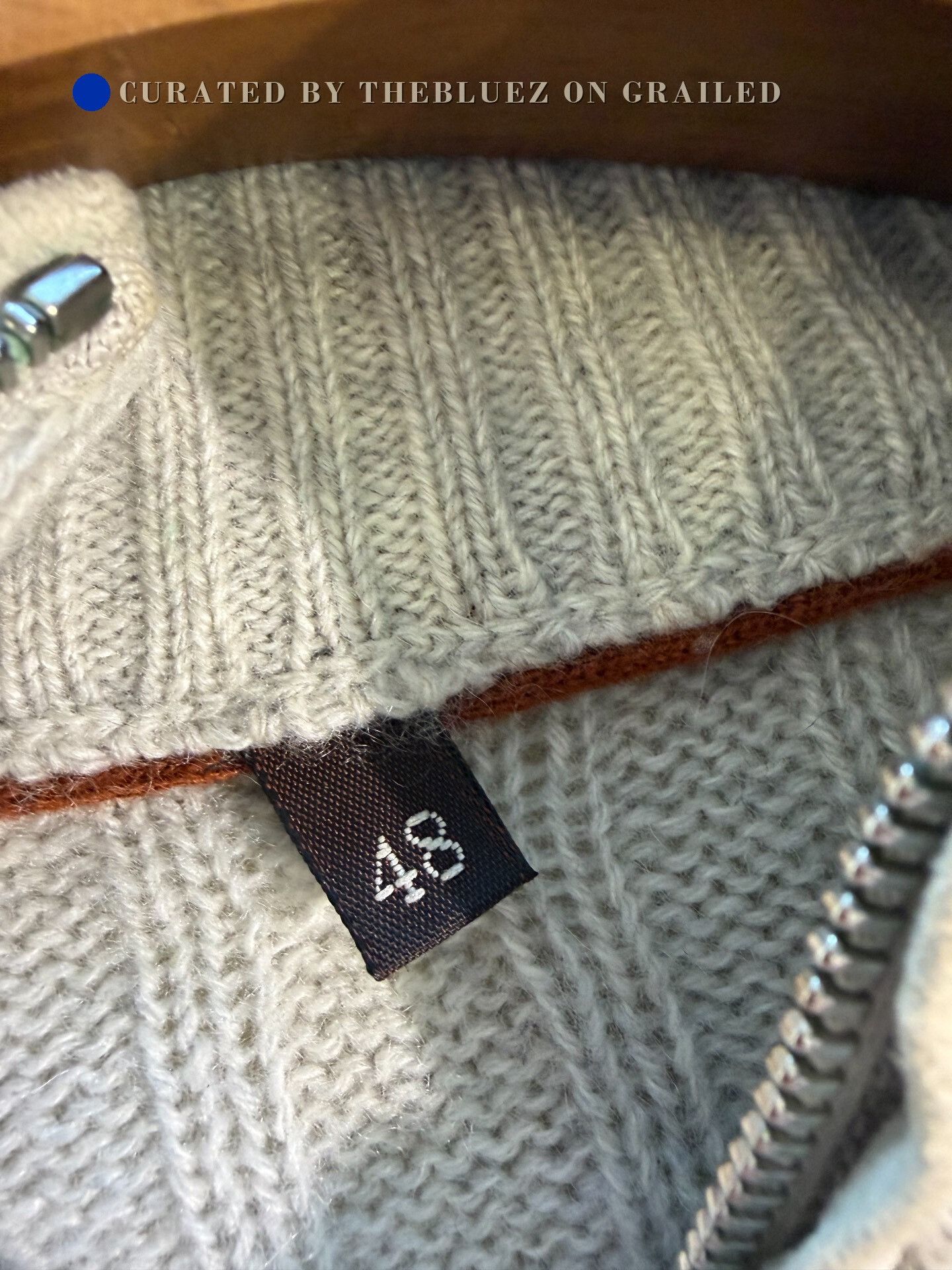Loro Piana Loro Piana Gray Cashmere Half-Zip Sweater Size US M / EU 48-50 / 2 - 3 Thumbnail