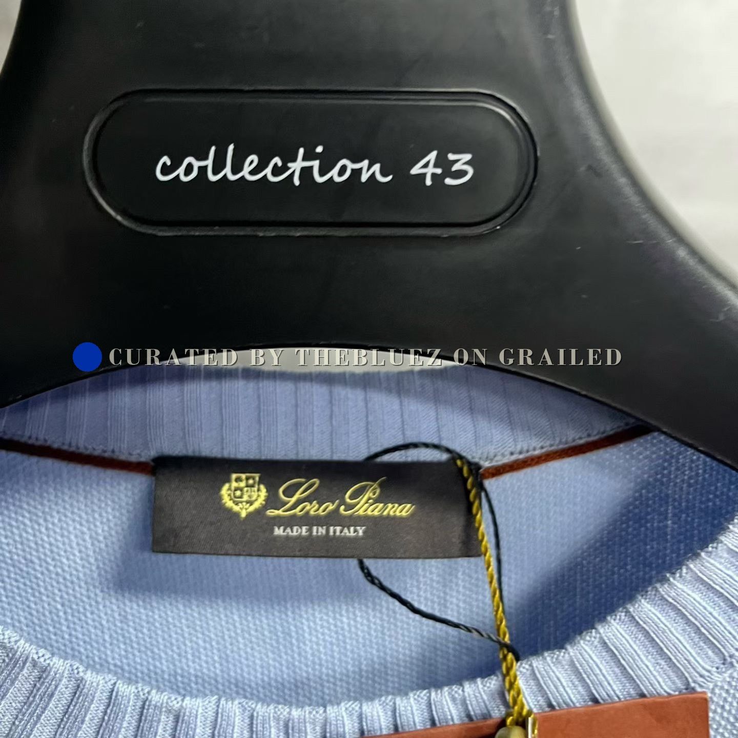 Loro Piana Loro Piana Sky Blue Crew Neck Knit Size US M / EU 48-50 / 2 - 3 Thumbnail
