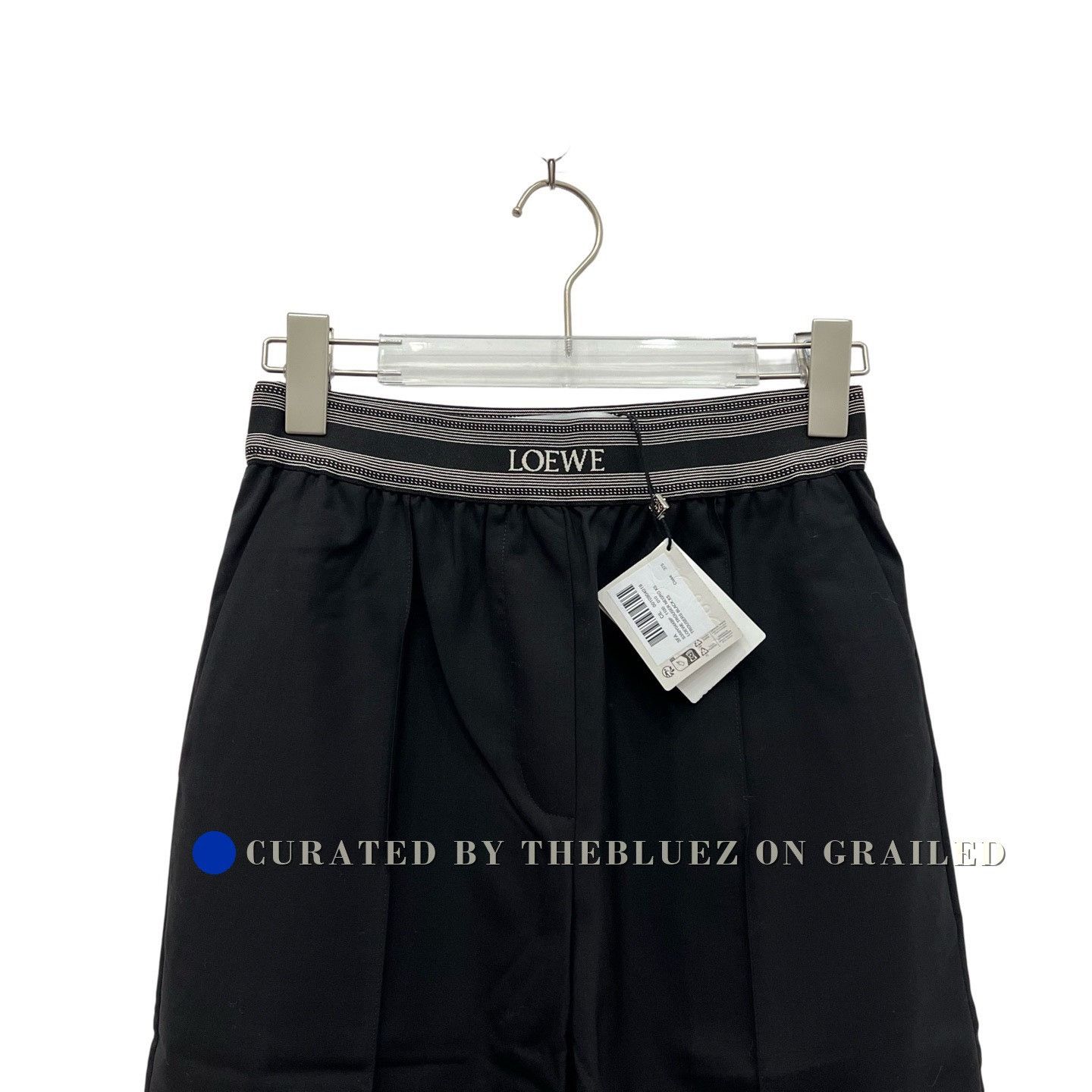 Loewe Loewe Black Wool Wide-Leg Pants XS Size 34" / US 12 / IT 48 - 3 Thumbnail