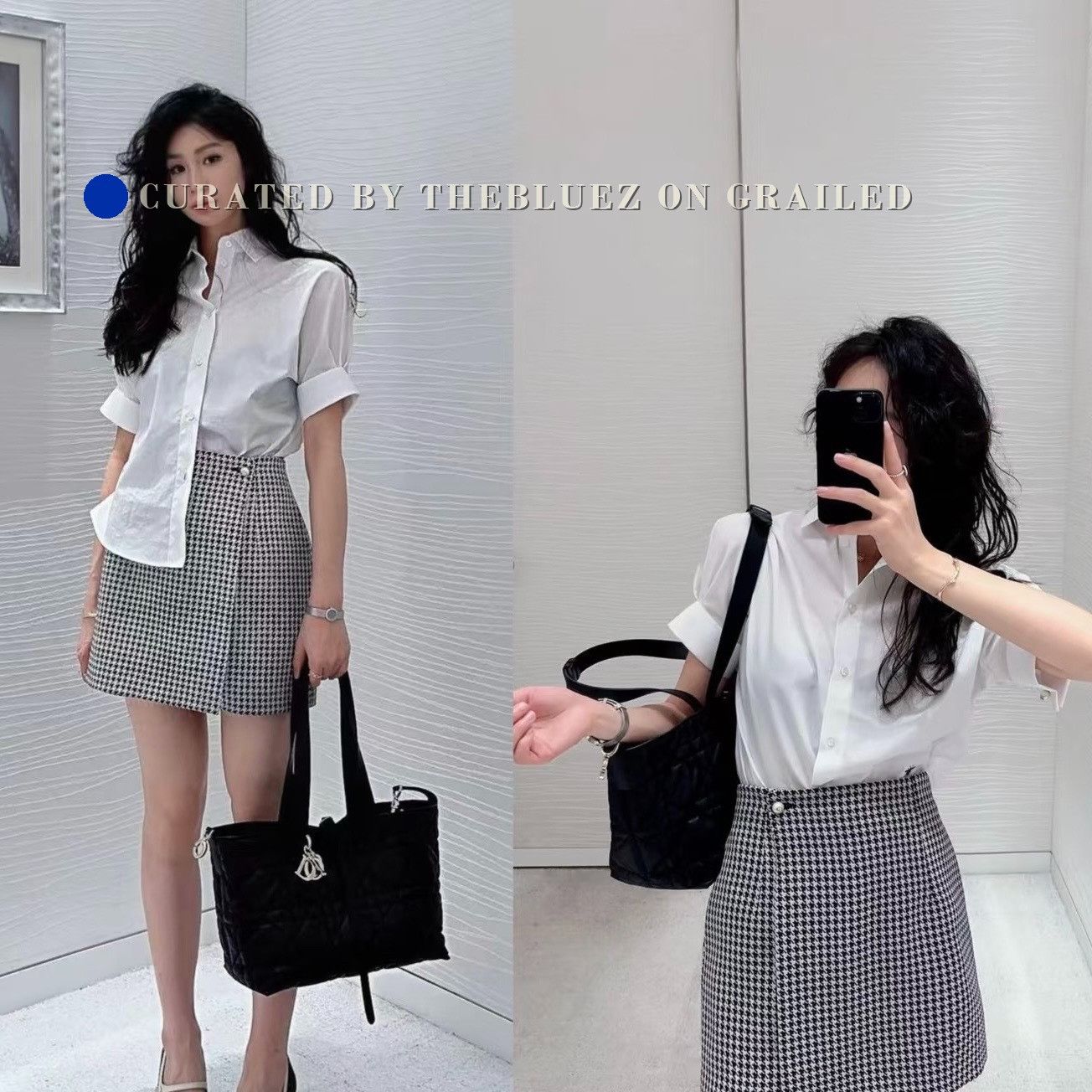 Dior Dior Houndstooth Pearl Button Wool Culottes Size 34" / US 12 / IT 48 - 7 Thumbnail