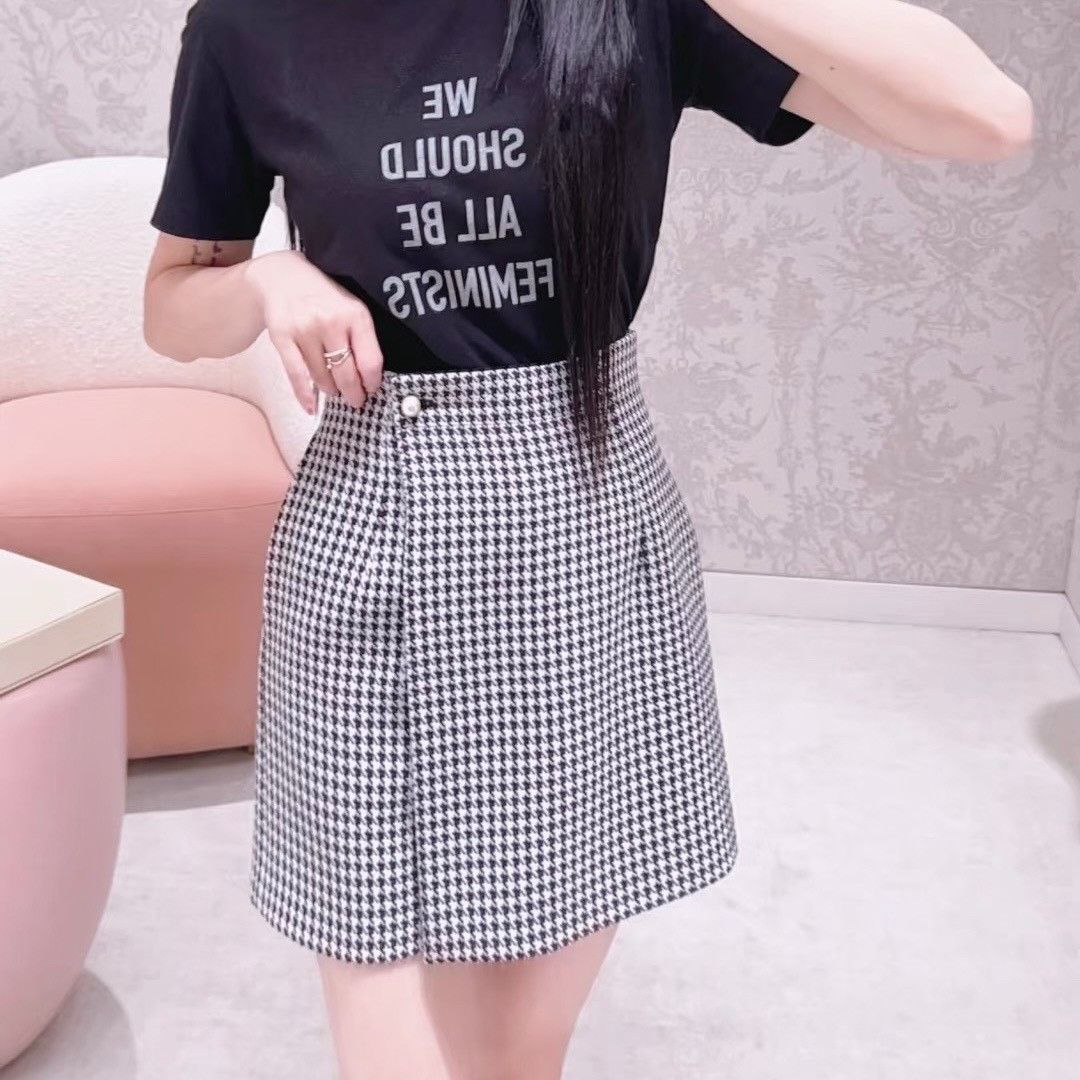 Dior Dior Houndstooth Pearl Button Wool Culottes Size 34" / US 12 / IT 48 - 8 Thumbnail