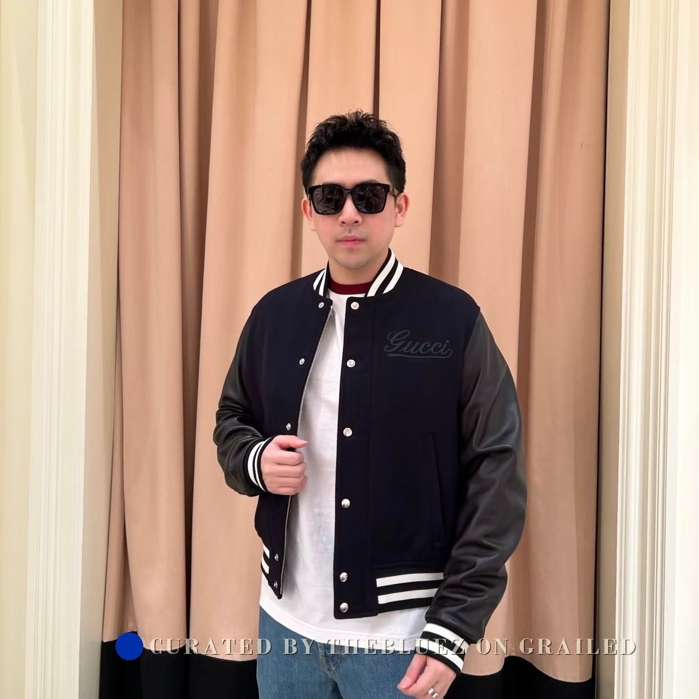 Gucci Gucci 25 New Navy Wool Sheepskin Jacket Size US L / EU 52-54 / 3 - 8 Thumbnail