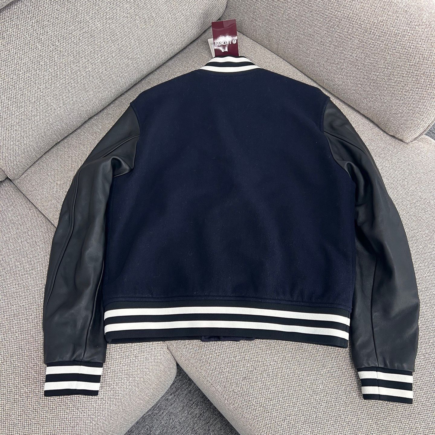 Gucci Gucci 25 New Navy Wool Sheepskin Jacket Size US L / EU 52-54 / 3 - 2 Thumbnail