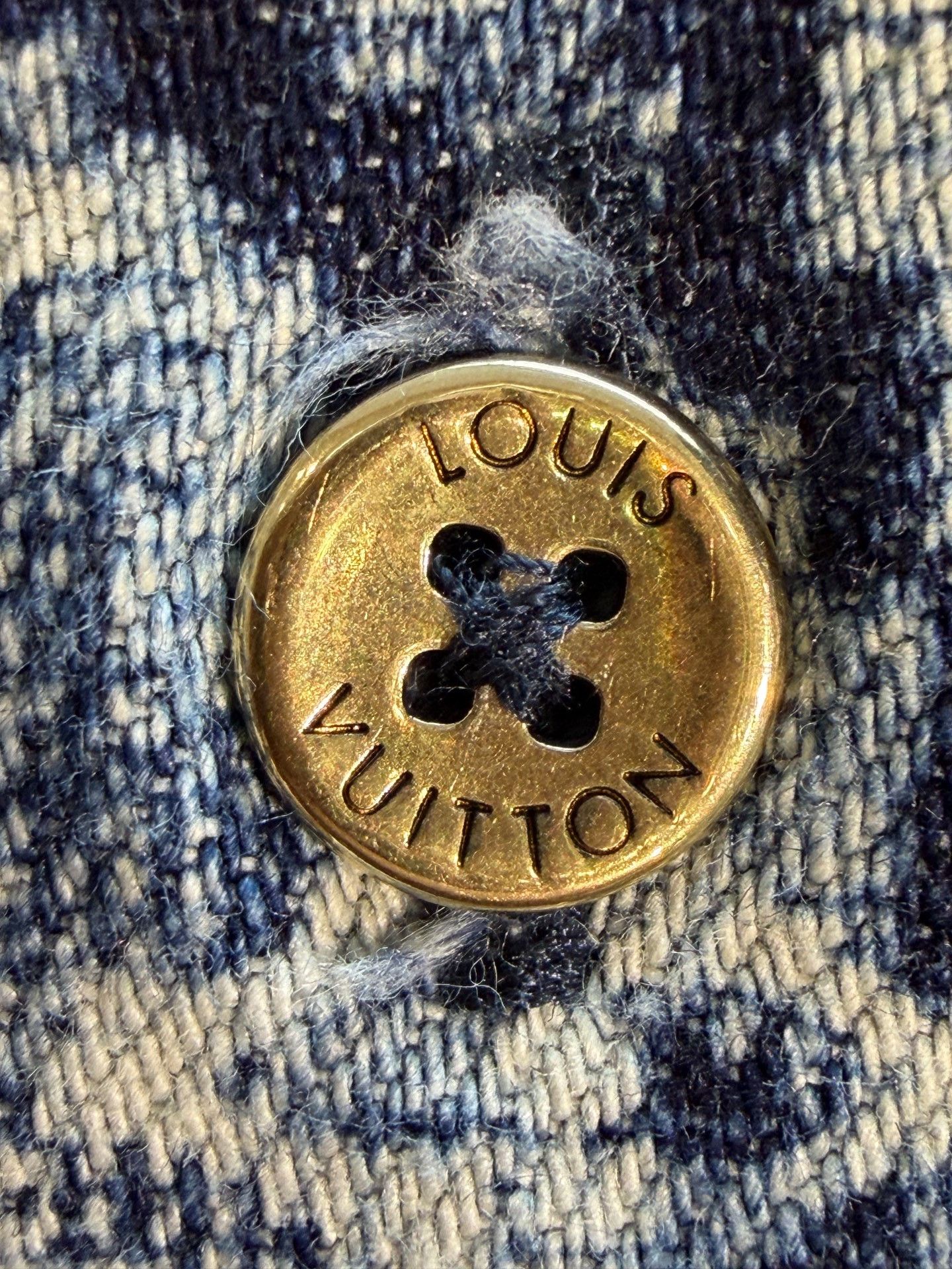 Louis Vuitton Louis Vuitton Denim All-Over Print Shirt Size US S / EU 44-46 / 1 - 4 Thumbnail