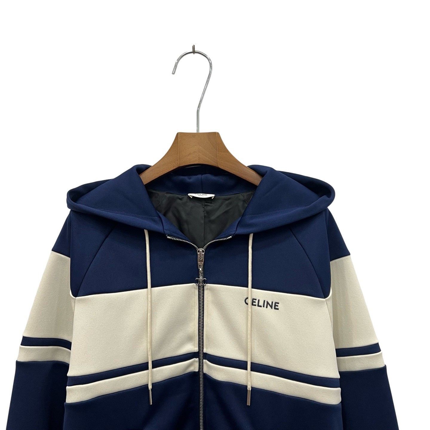 Celine Celine Knit Hooded Track Jacket Size S / US 4 / IT 40 - 2 Thumbnail
