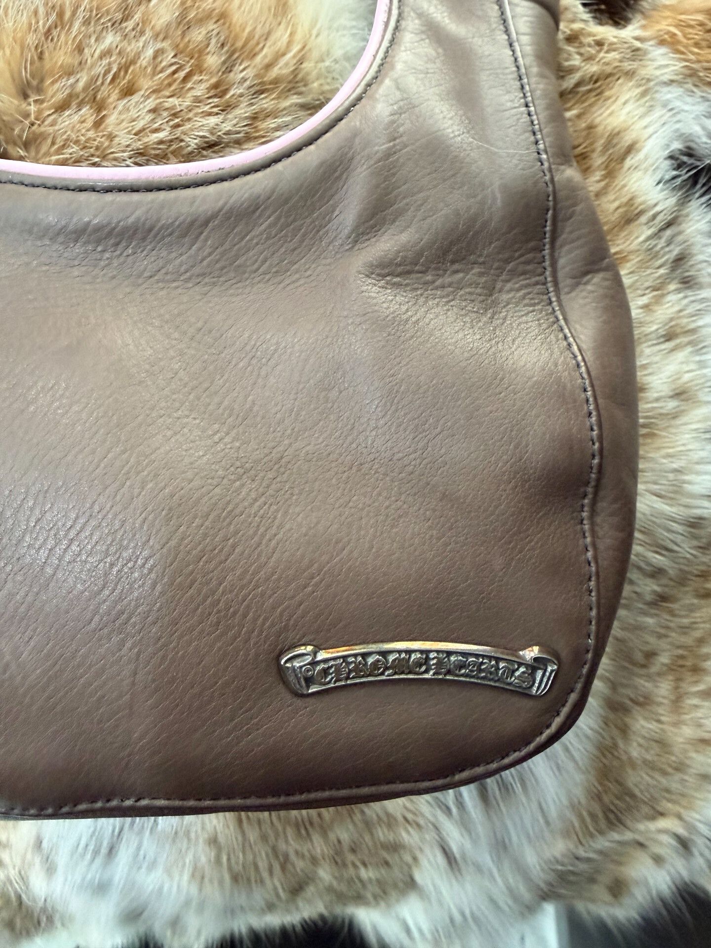 Chrome Hearts Chrome Hearts Brown Pink Hobo Bag Size ONE SIZE - 3 Thumbnail
