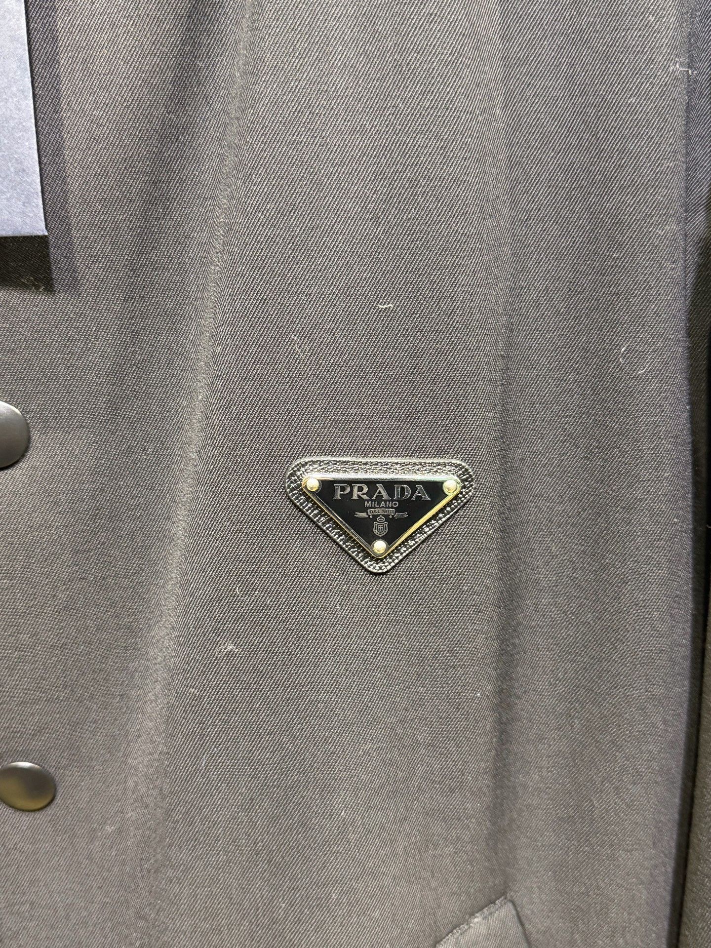 Prada Prada Black Pilot Cotton Jacket Size US M / EU 48-50 / 2 - 3 Thumbnail