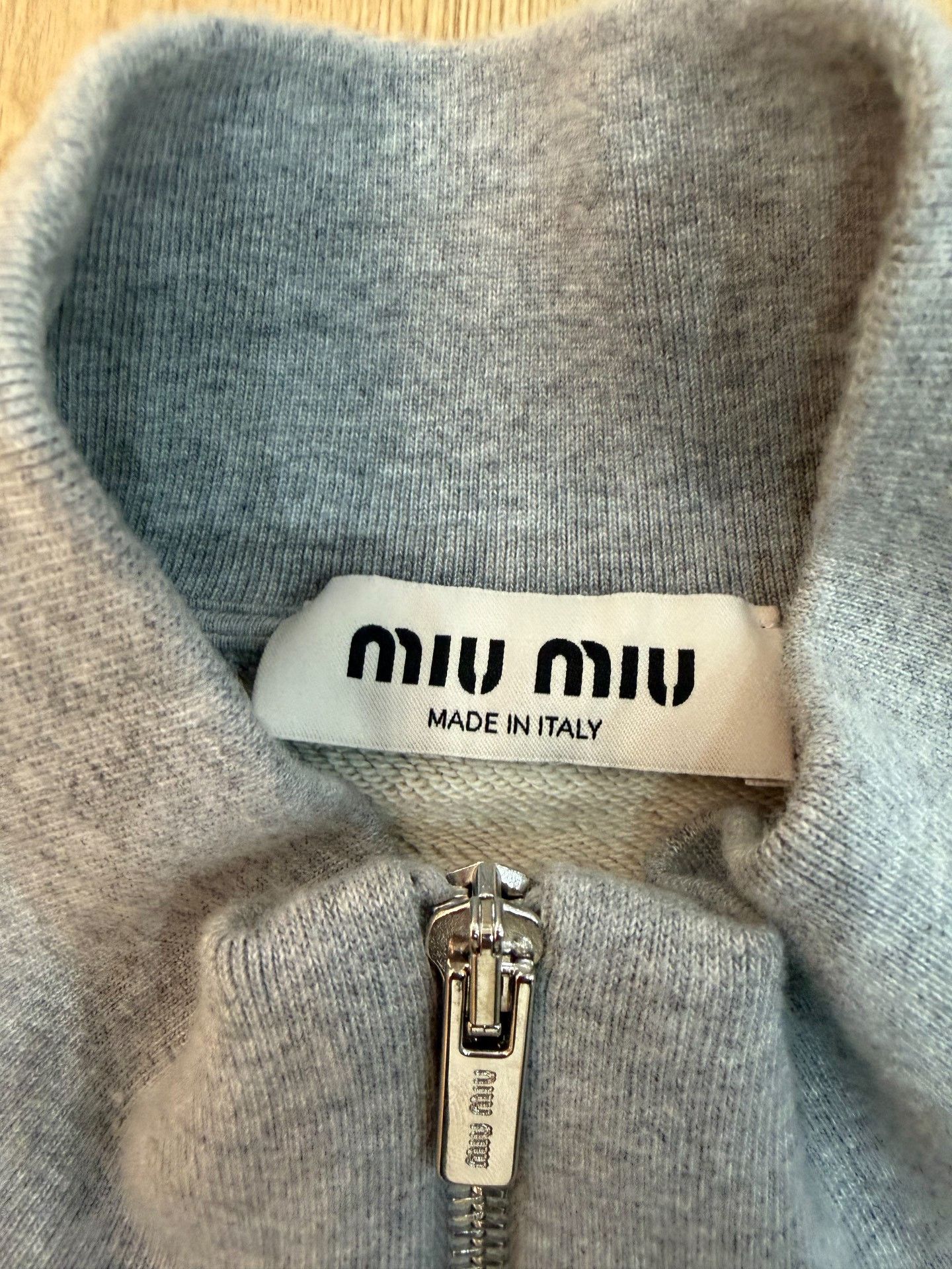 Miu Miu MIU MIU 2025 New Gray Zip Hoodie XS Size XS / US 0-2 / IT 36-38 - 4 Thumbnail