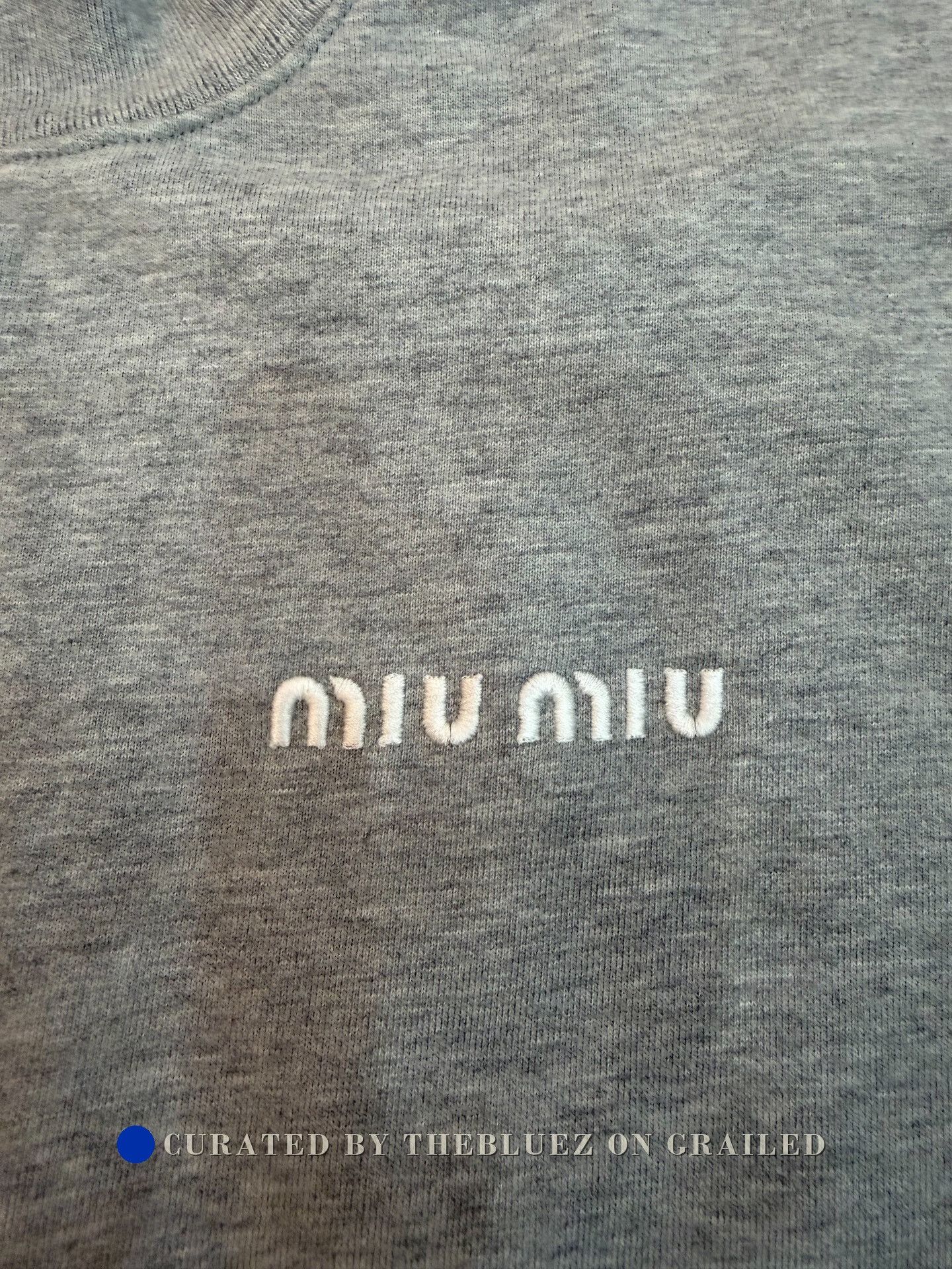 Miu Miu MIU MIU 2025 New Gray Zip Hoodie XS Size XS / US 0-2 / IT 36-38 - 3 Thumbnail