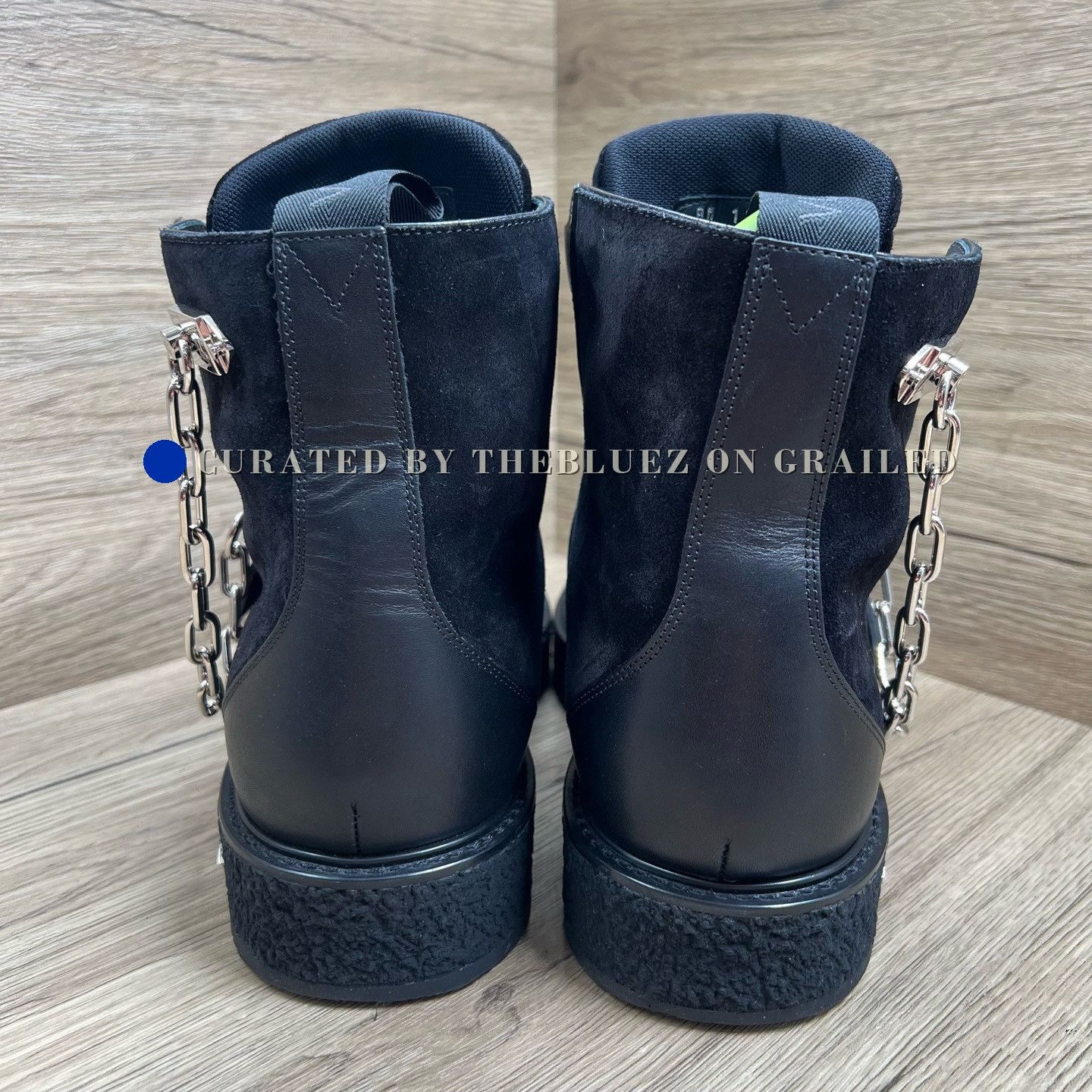 Louis Vuitton Louis Vuitton Creeper Black Chain Ankle Boots Size US 9 / EU 42 - 4 Thumbnail