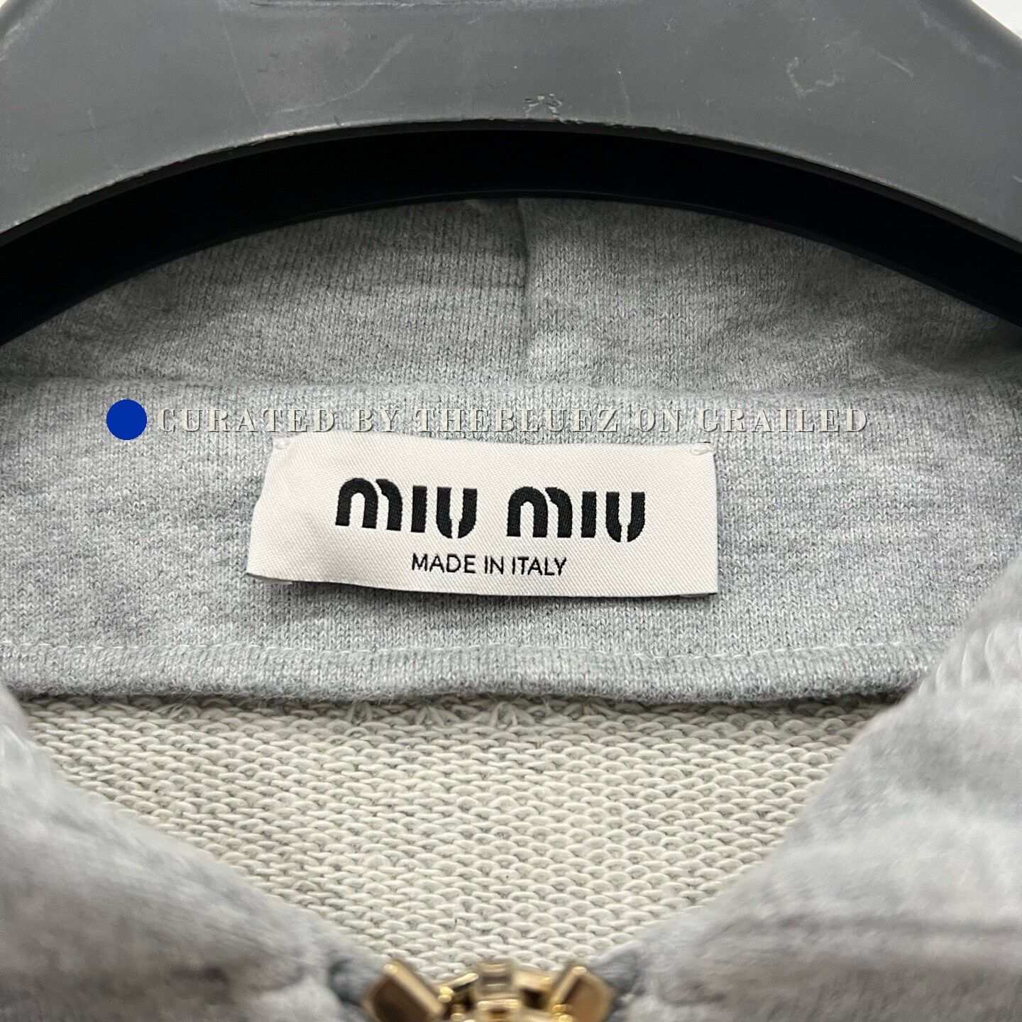 Miu Miu Miumiu Grey Zip Hoodie XS Size XS / US 0-2 / IT 36-38 - 5 Thumbnail