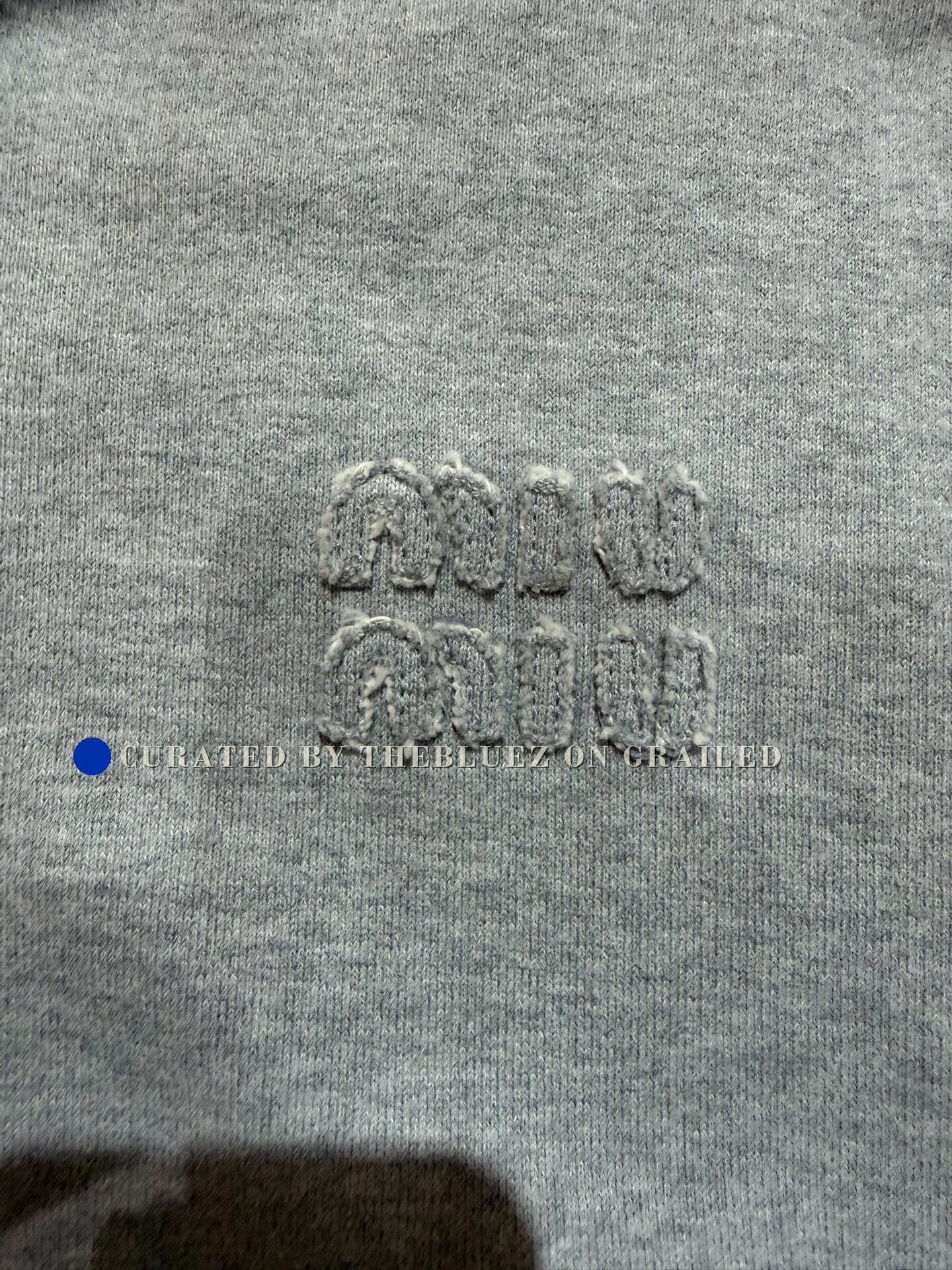 Miu Miu Miumiu Gray Zip Hoodie XS Size XS / US 0-2 / IT 36-38 - 5 Thumbnail