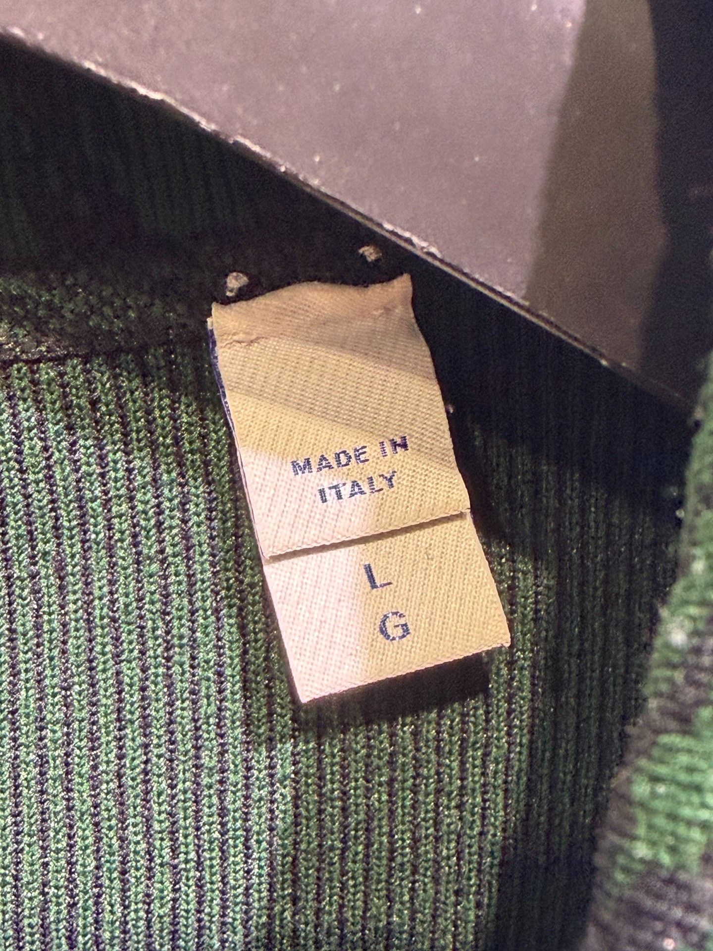 Burberry Burberry Green Stand Collar Knit Coat Size US L / EU 52-54 / 3 - 4 Thumbnail
