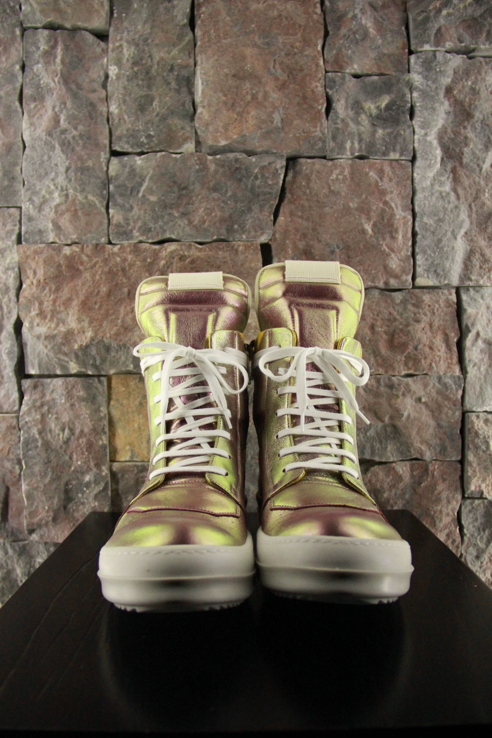 Rick Owens Rick Owens White Hitop Sneakers Women us_7 Size US 7 / IT 37 - 3 Thumbnail