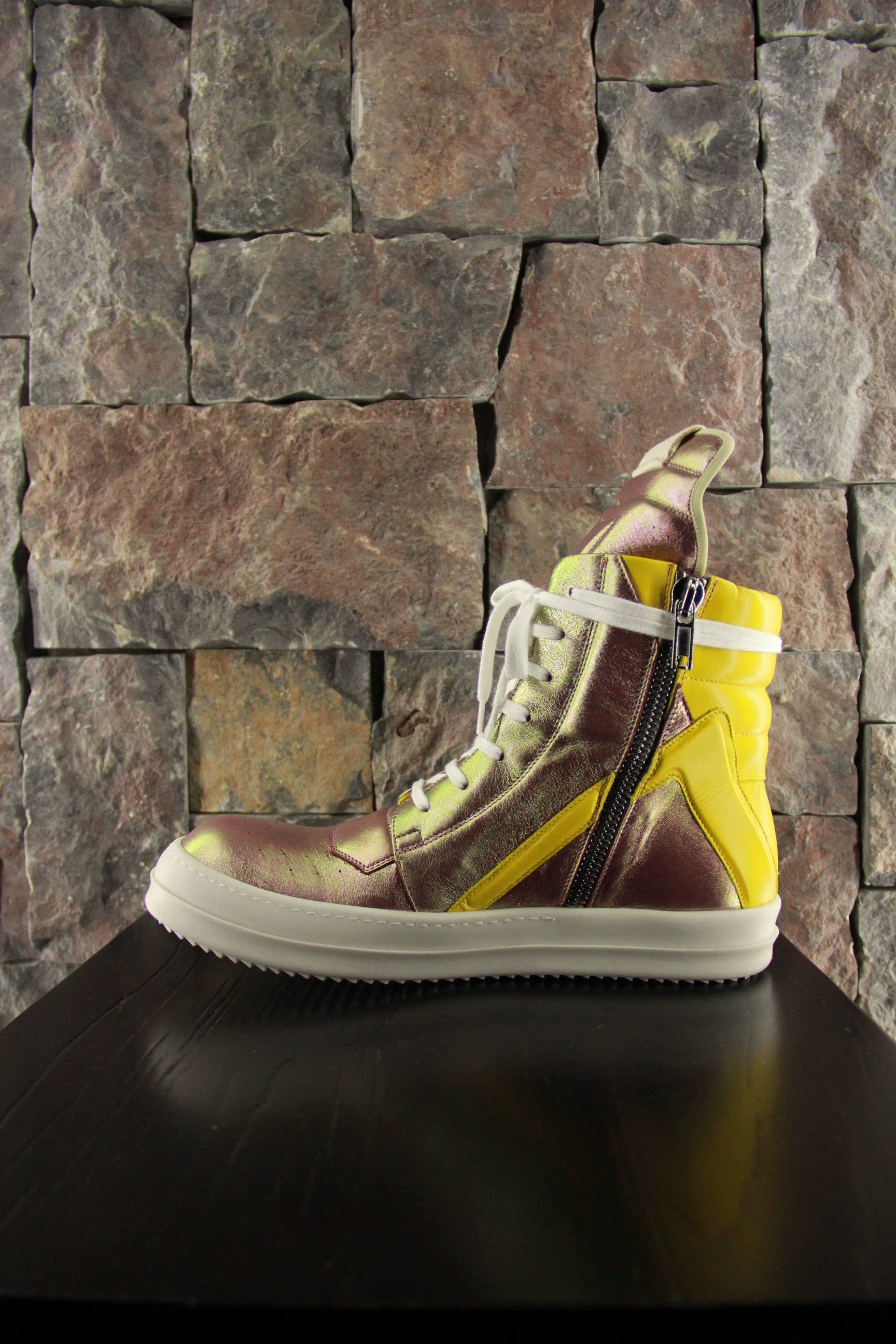 Rick Owens Rick Owens White Hitop Sneakers Women us_7 Size US 7 / IT 37 - 2 Thumbnail