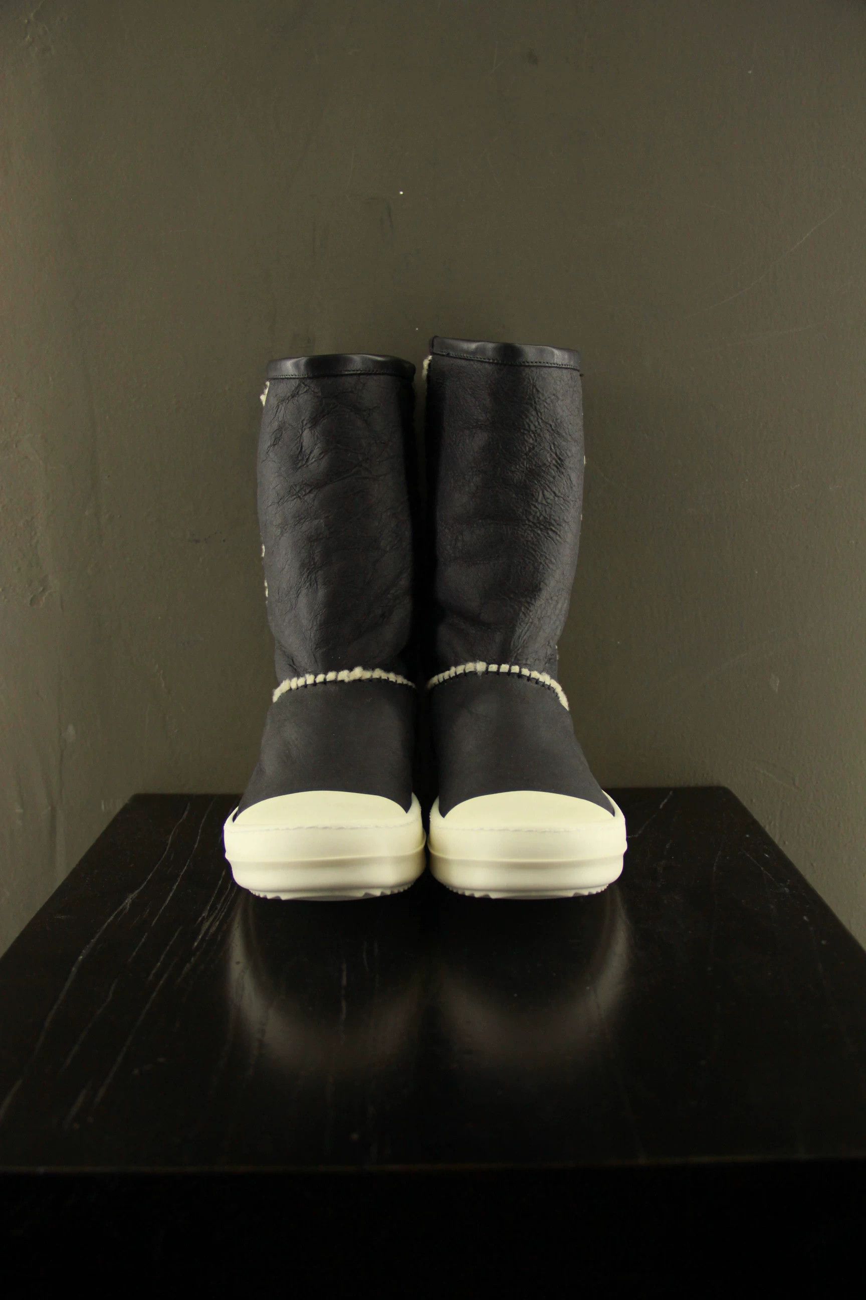 Rick Owens Rick Owens White Leather Jacket Men xxs Size US XXS / EU 40 - 2 Thumbnail