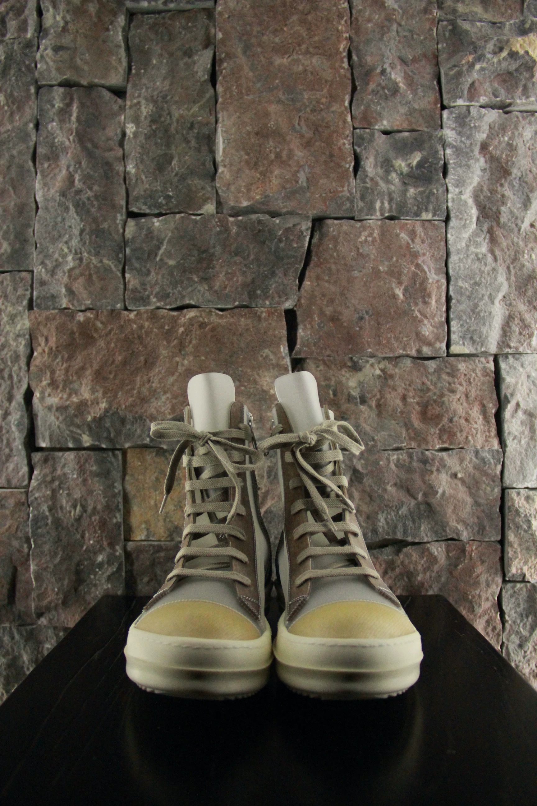 Rick Owens Rick Owens White Hitop Sneakers Men 9 Size US 9 / EU 42 - 3 Thumbnail