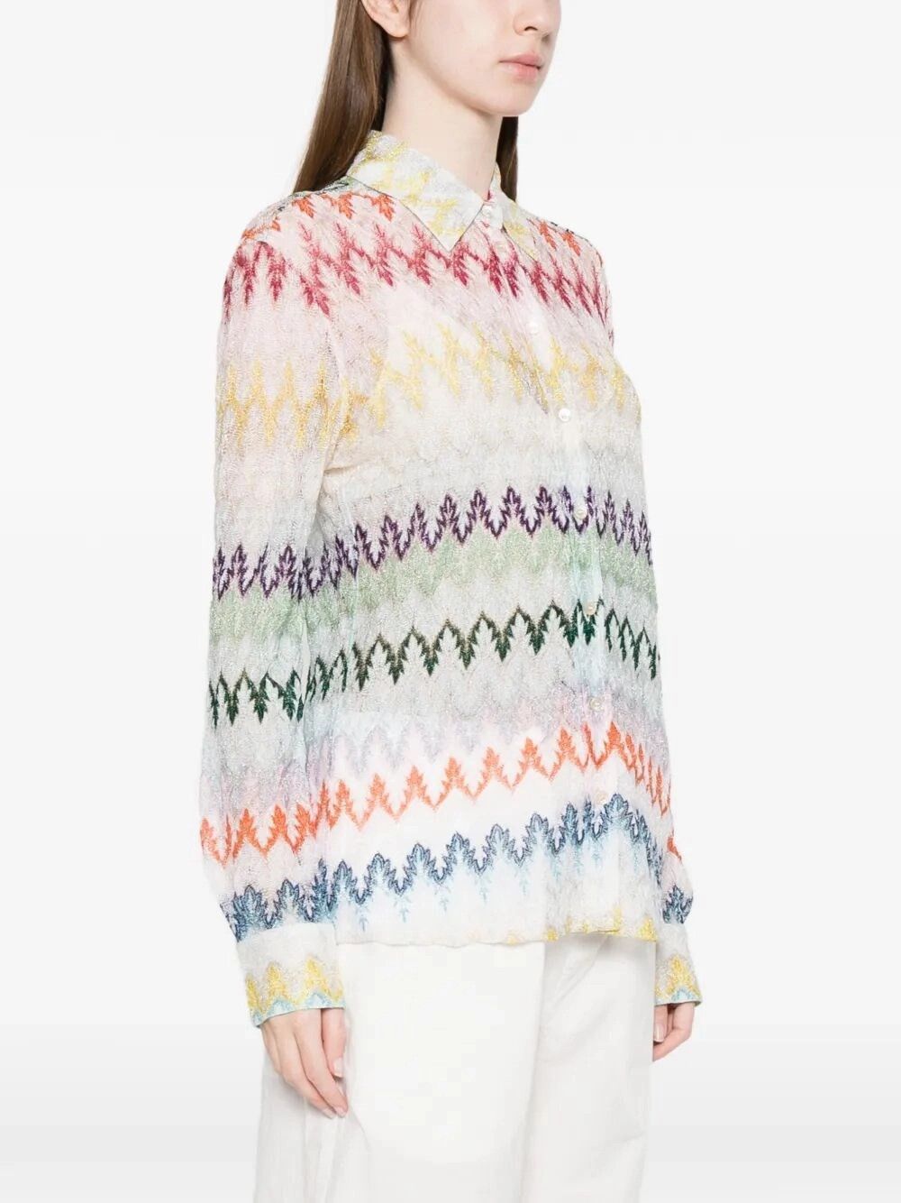 Missoni Long Sleeve Shirt Size M / US 6-8 / IT 42-44 - 4 Thumbnail
