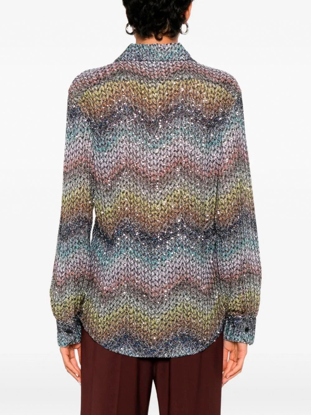 Missoni `Caperdoni` Long Sleeve Shirt Size L / US 10 / IT 46 - 5 Thumbnail