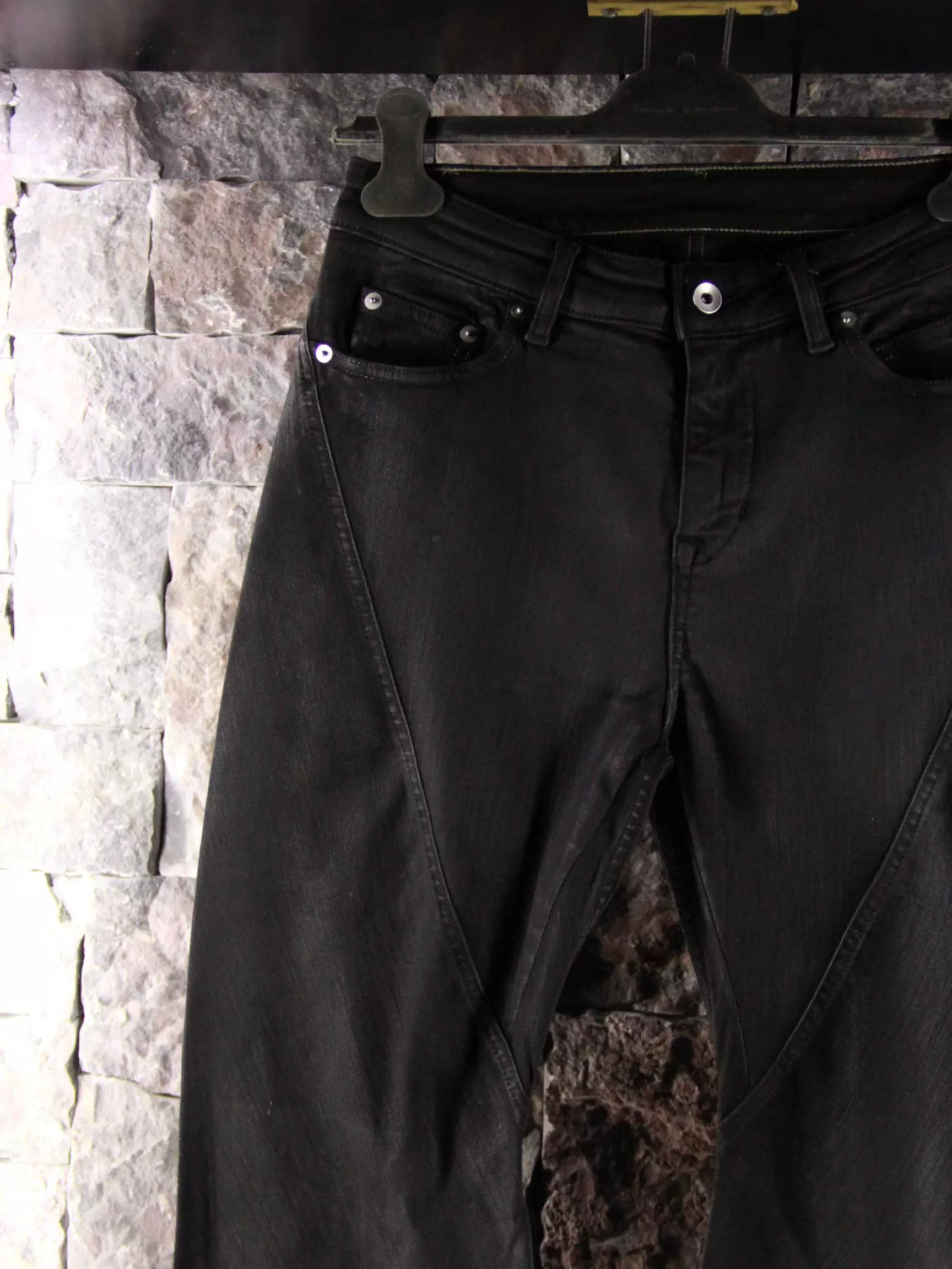 Rick Owens Rick Owens Black Casual Pants Men 26 Size US 26 / EU 42 - 3 Thumbnail