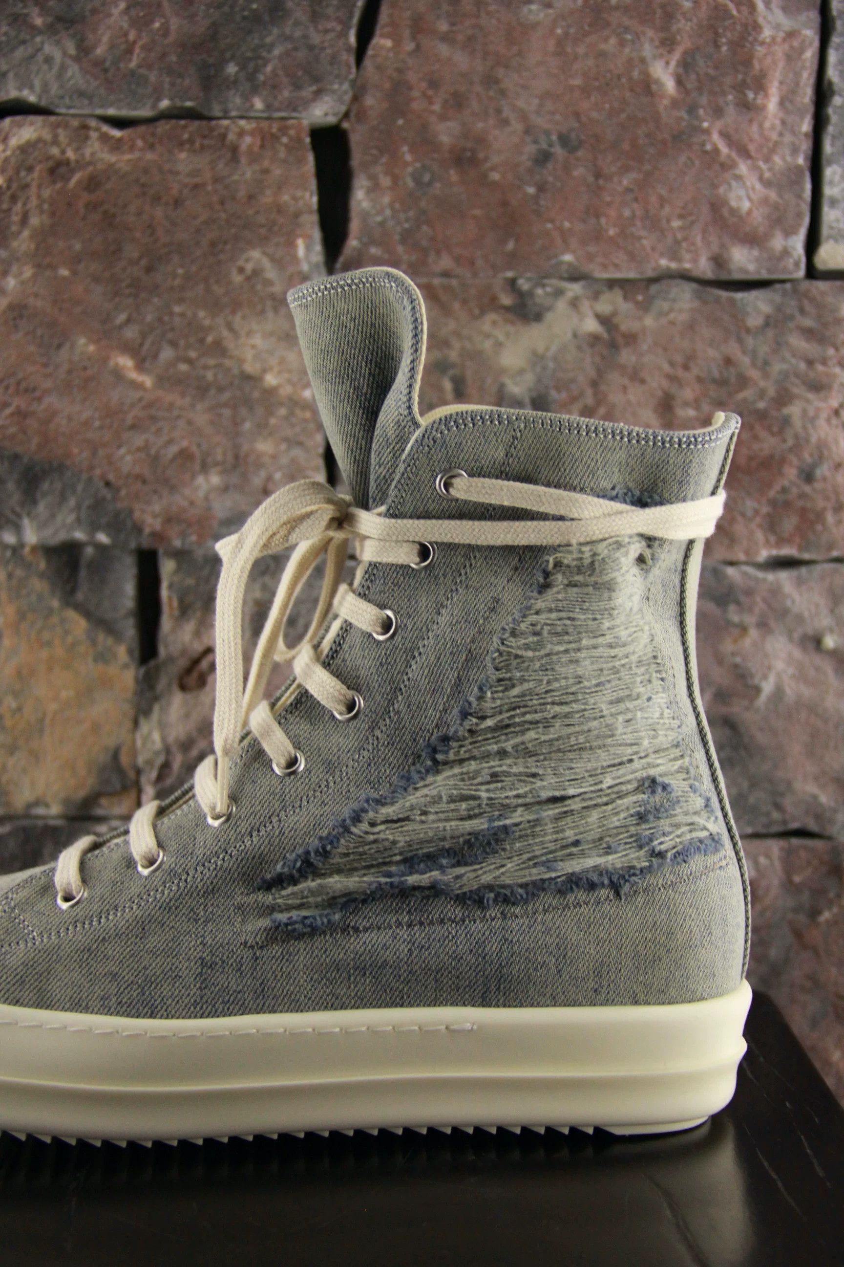 Rick Owens Rick Owens Blue Hitop Sneakers Men 8 Size US 8 / EU 41 - 3 Thumbnail