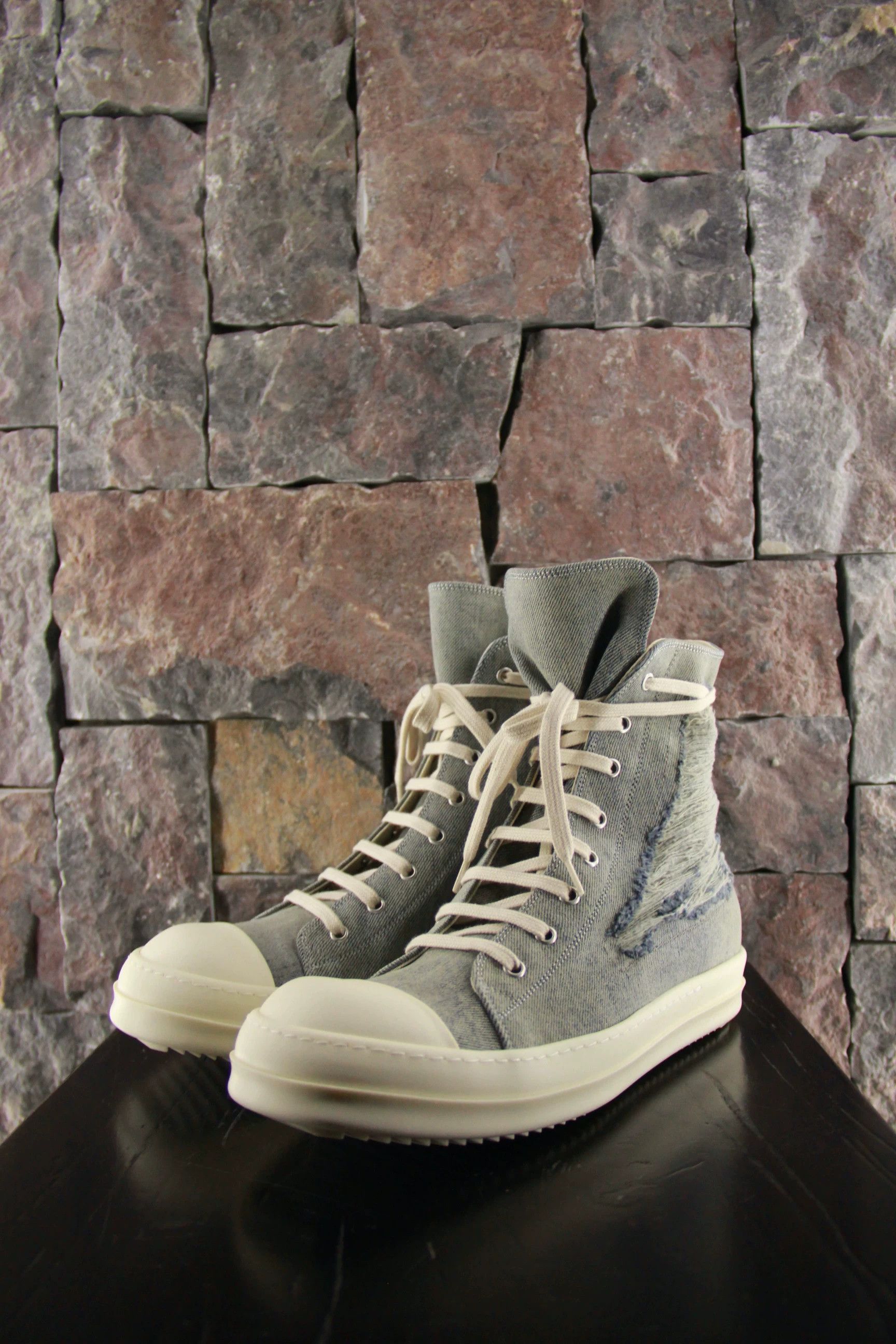 Rick Owens Rick Owens Blue Hitop Sneakers Men 8 Size US 8 / EU 41 - 5 Thumbnail