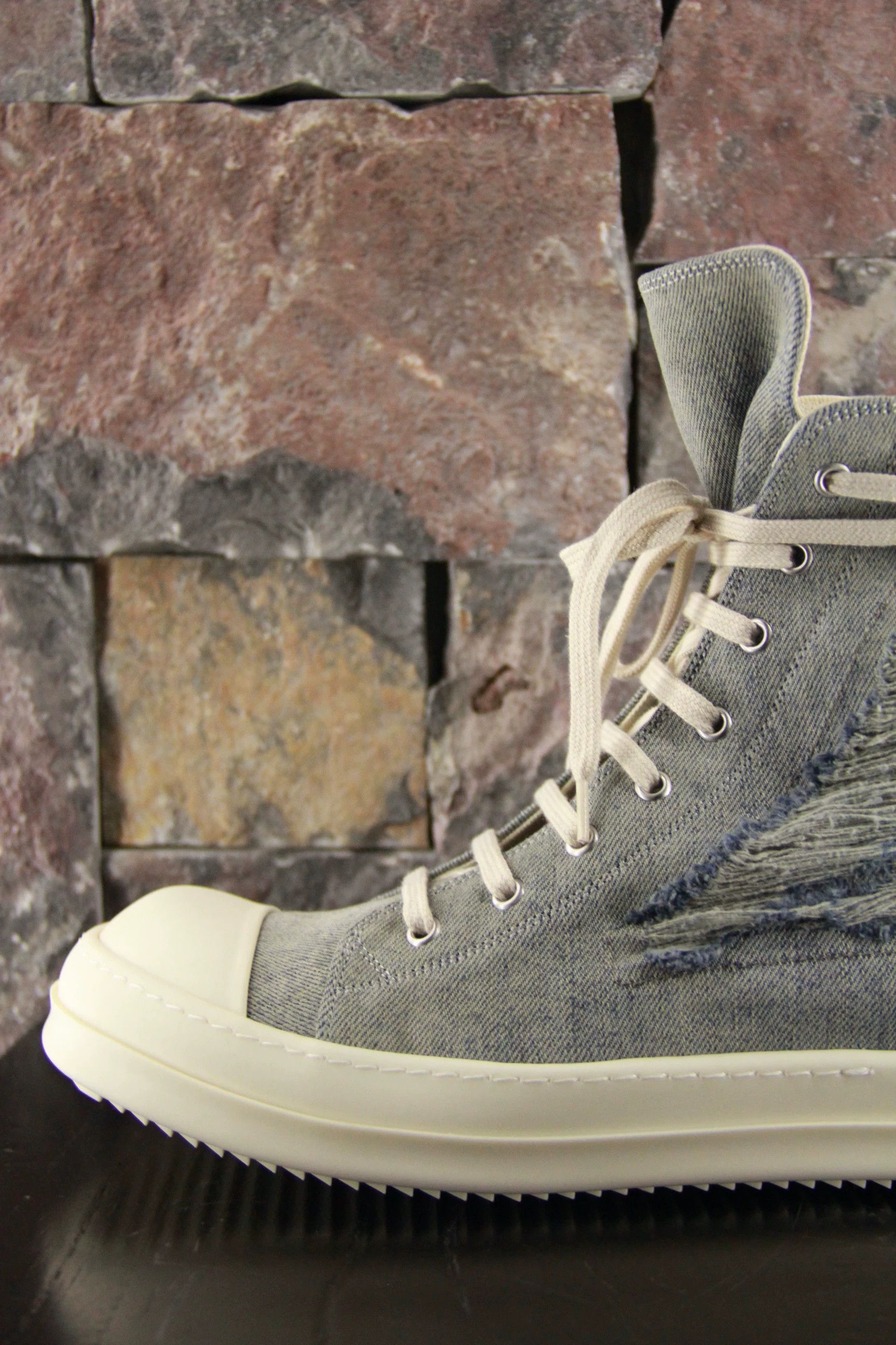 Rick Owens Rick Owens Blue Hitop Sneakers Men 8 Size US 8 / EU 41 - 4 Thumbnail