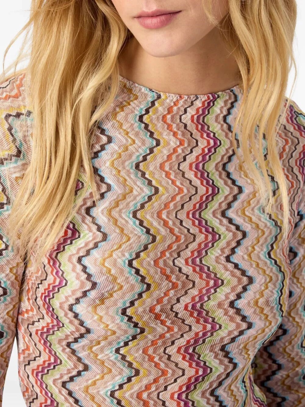 Missoni Long Sleeve T-Shirt Size L / US 10 / IT 46 - 4 Thumbnail