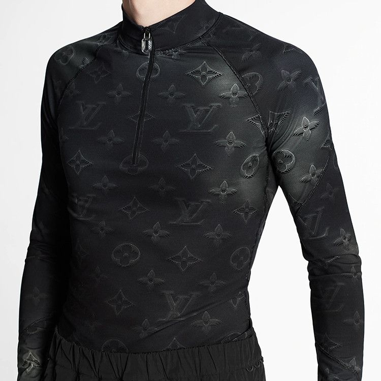 Louis Vuitton Louis Vuitton Monogram Half Zip Long Sleeve T-Shirt Size M Size US M / EU 48-50 / 2 - 8 Thumbnail