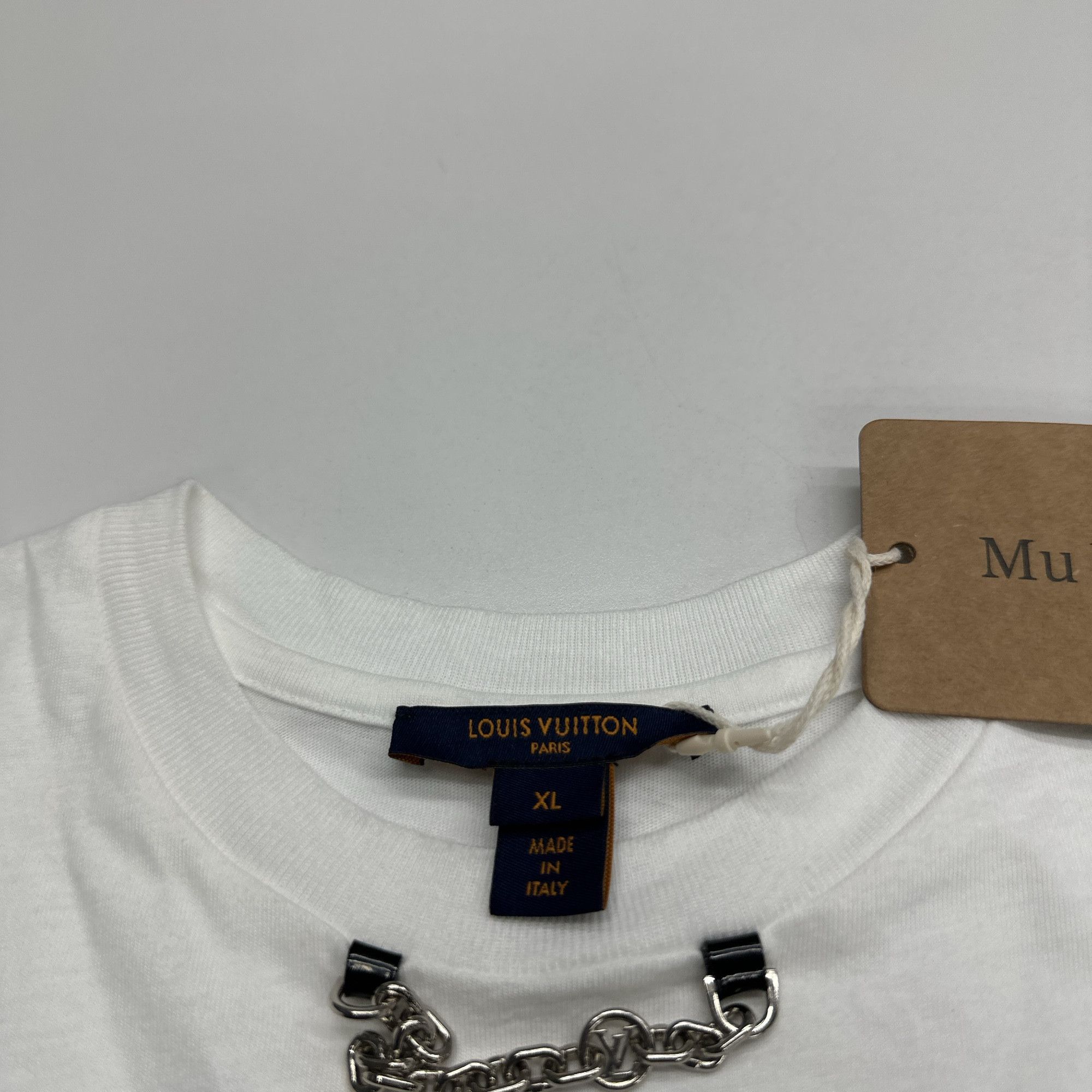 Louis Vuitton Louis Vuitton Chain Detail Logo T-Shirt Size XL Size XL / US 12-14 / IT 48-50 - 3 Thumbnail