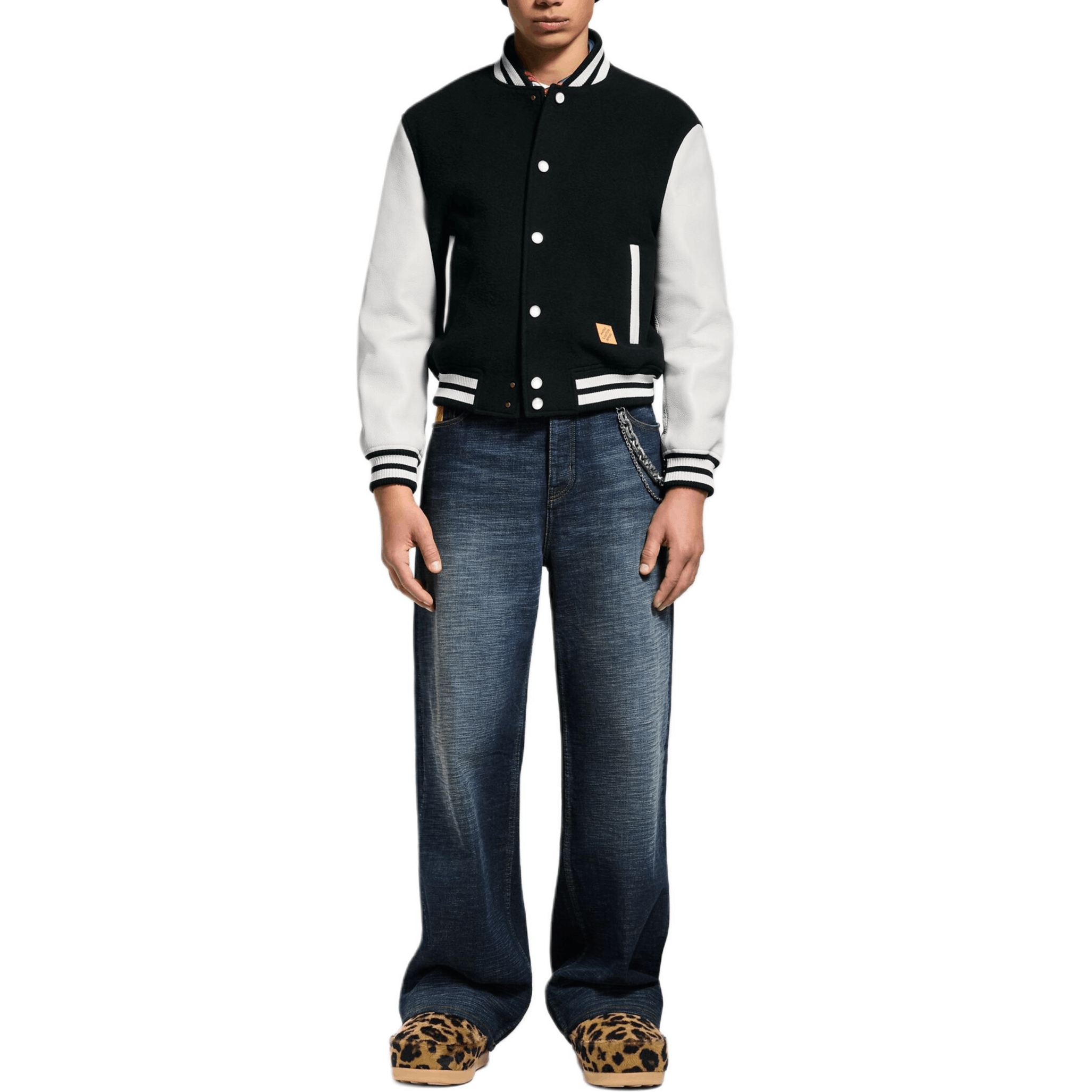 Louis Vuitton Louis Vuitton Leather Varsity Jacket Size M Size US M / EU 48-50 / 2 - 6 Thumbnail