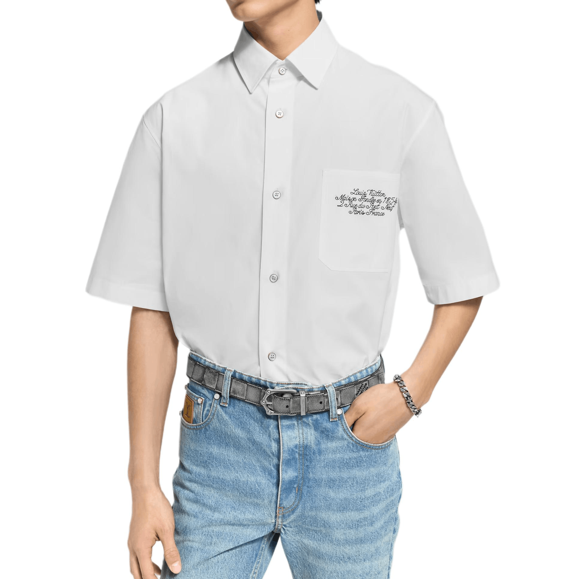 Louis Vuitton Louis Vuitton Graphic Short Sleeve Shirt XXL Size US XXL / EU 58 / 5 - 5 Thumbnail