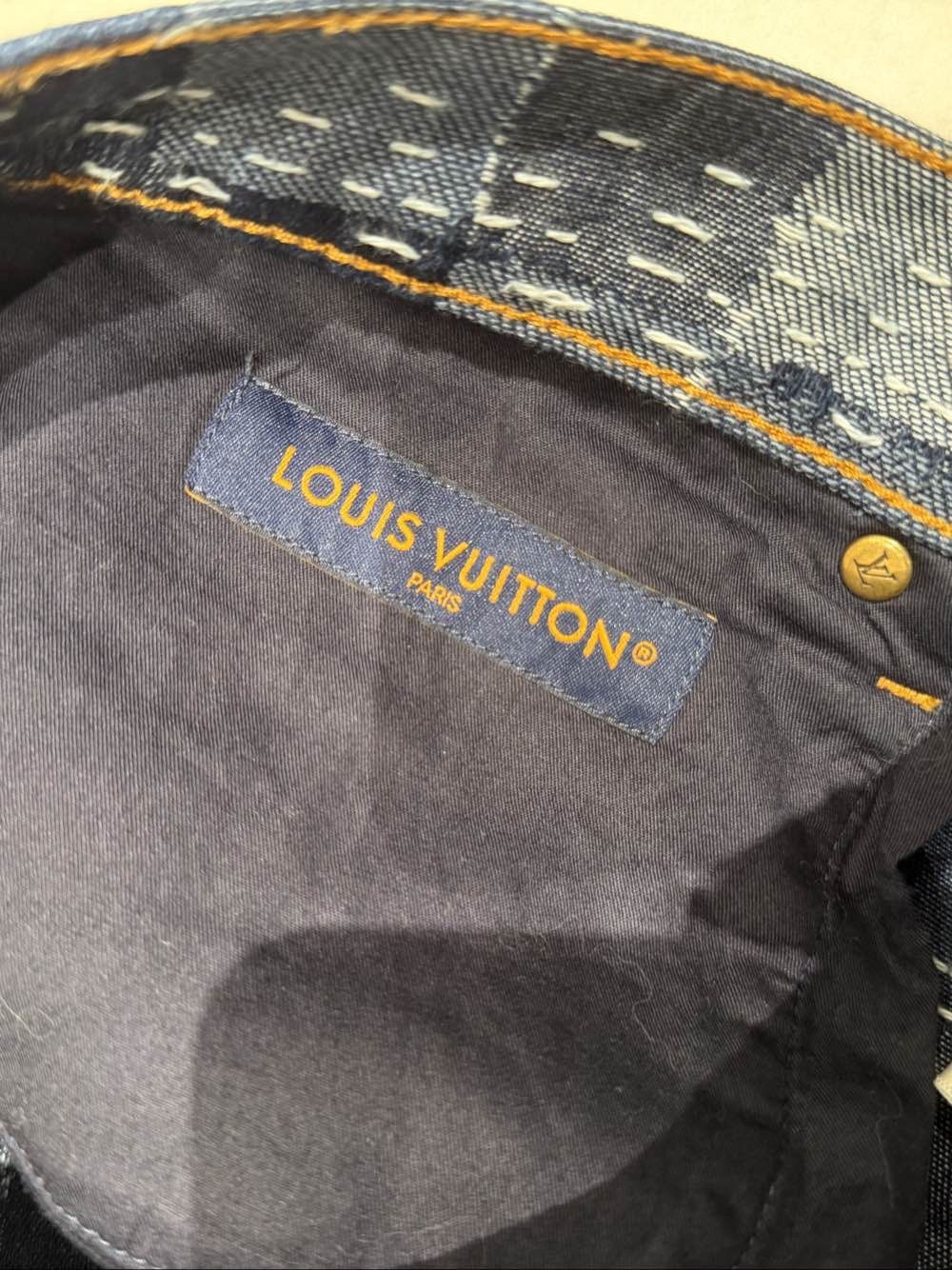 Louis Vuitton Louis Vuitton Damier Patchwork Denim Jeans Size 34 Size US 34 / EU 50 - 3 Thumbnail