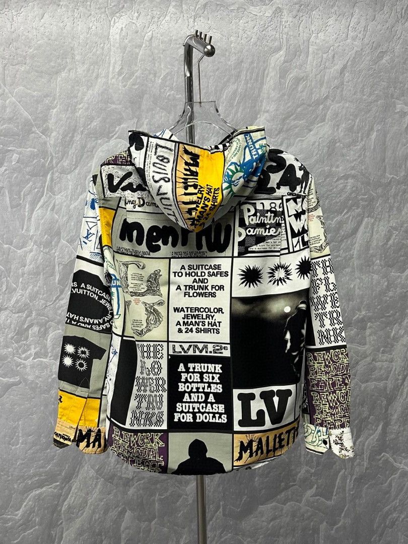 Louis Vuitton Louis Vuitton Graphic Print Hooded Shirt XS Size US XS / EU 42 / 0 - 2 Thumbnail