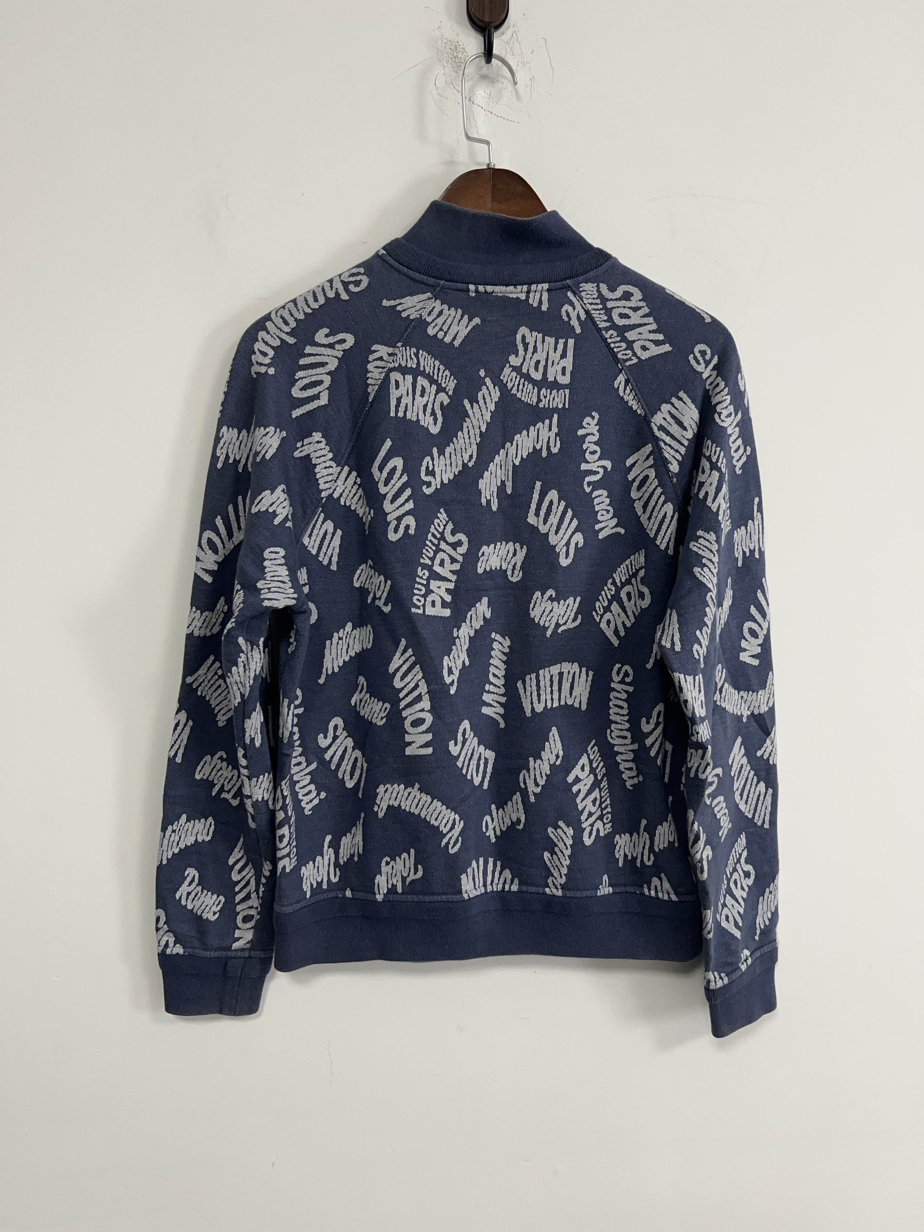 Louis Vuitton Louis Vuitton City Logo Half Zip Sweatshirt M Size US M / EU 48-50 / 2 - 2 Thumbnail