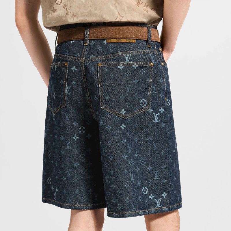 Louis Vuitton Louis Vuitton Monogram Denim Shorts Size 34 Size US 34 / EU 50 - 8 Thumbnail