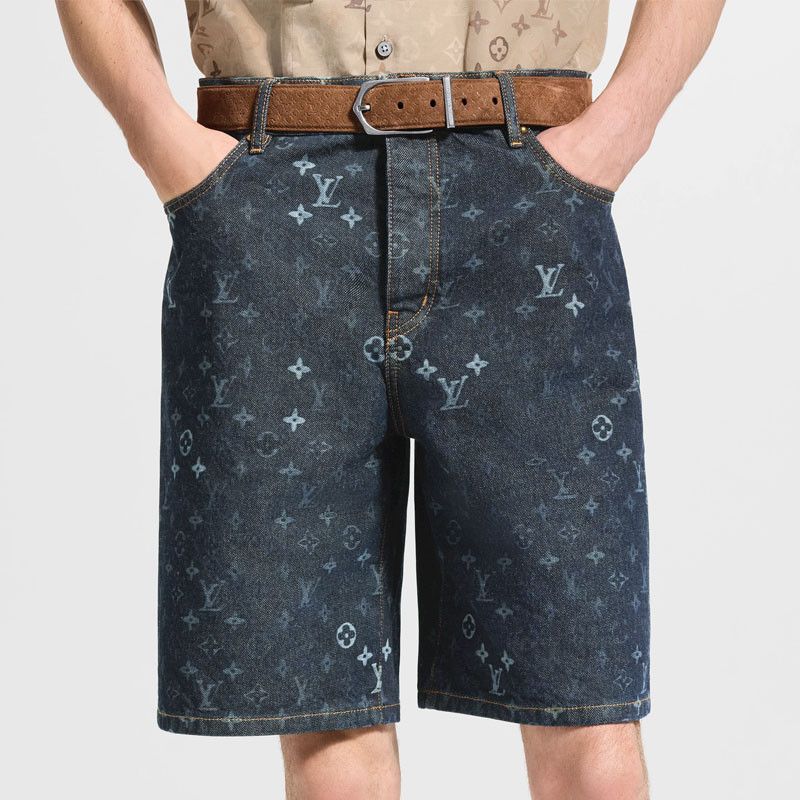 Louis Vuitton Louis Vuitton Monogram Denim Shorts Size 34 Size US 34 / EU 50 - 9 Thumbnail