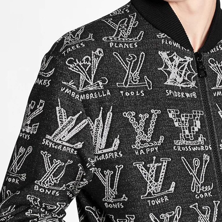 Louis Vuitton Louis Vuitton Jacquard Zip Up Bomber Jacket Size XL Size US XL / EU 56 / 4 - 9 Thumbnail