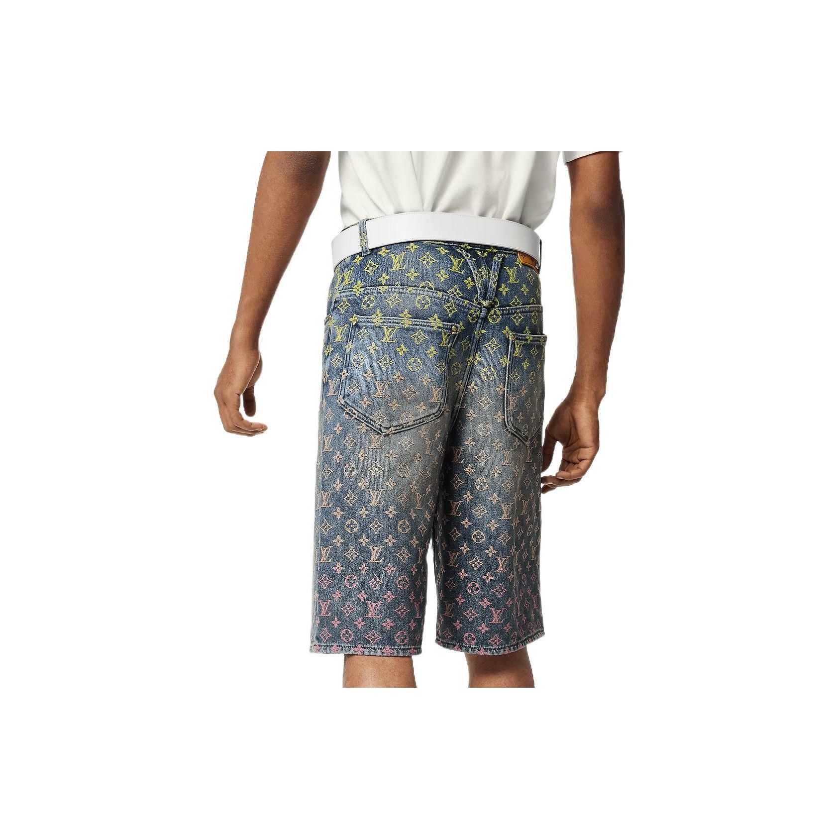 Louis Vuitton Louis Vuitton Monogram Gradient Denim Shorts Size 30 Size US 30 / EU 46 - 7 Thumbnail