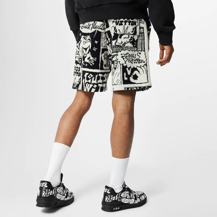 Louis Vuitton Louis Vuitton Comic Print Shorts Size 50 Size US 34 / EU 50 - 9 Thumbnail