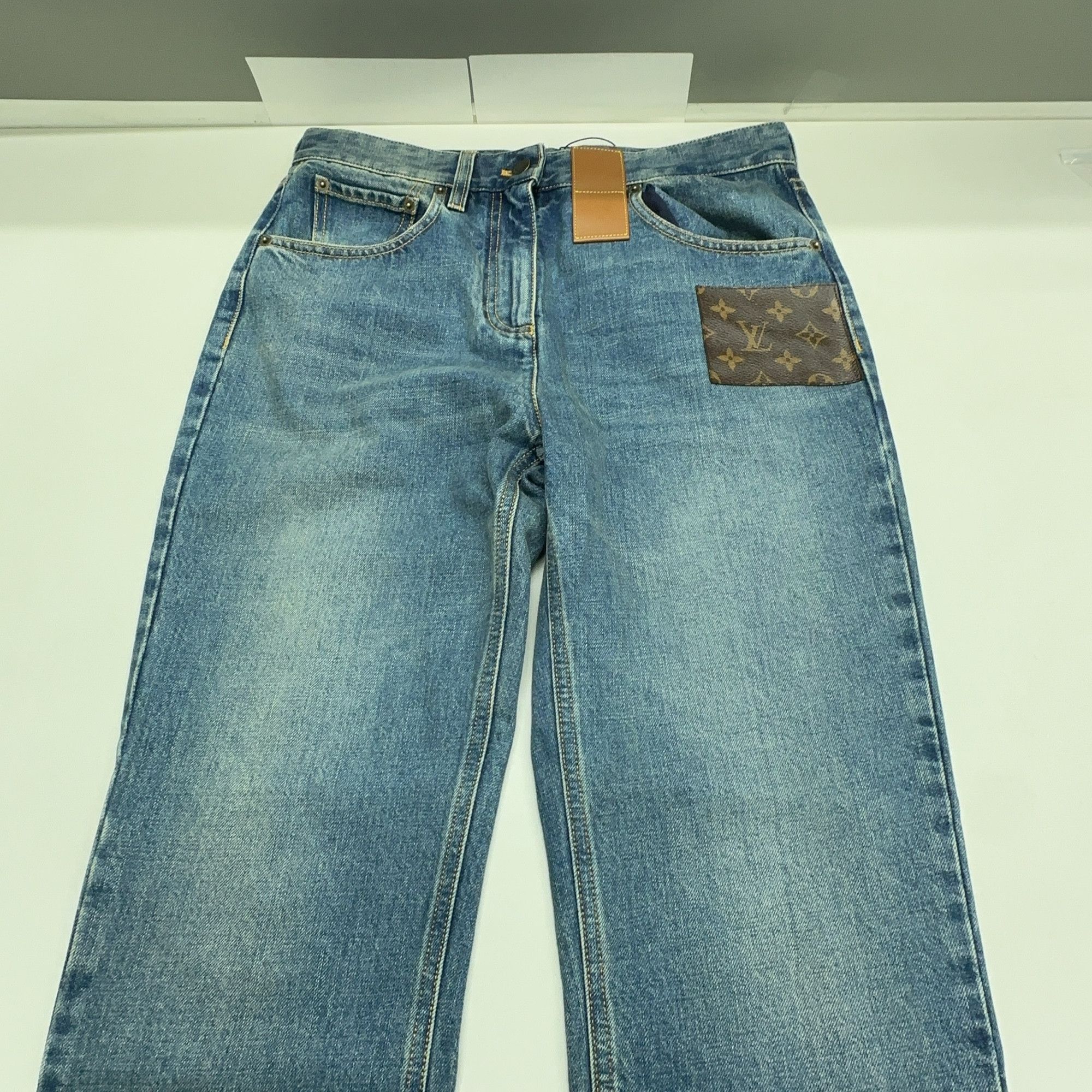 Louis Vuitton Louis Vuitton Monogram Patch Jeans Size 38 Size 27" / US 4 / IT 40 - 7 Thumbnail