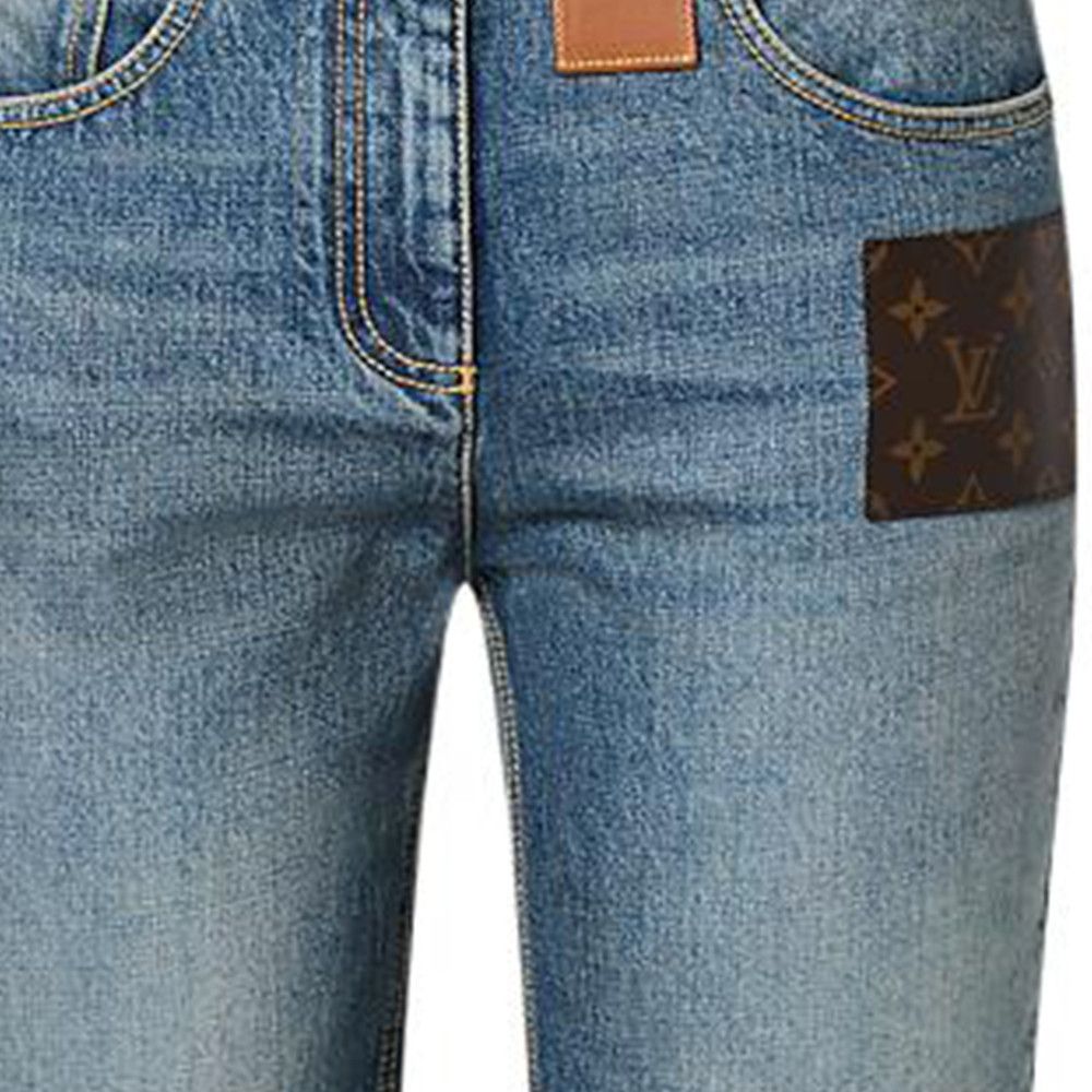 Louis Vuitton Louis Vuitton Monogram Patch Jeans Size 38 Size 27" / US 4 / IT 40 - 16 Thumbnail