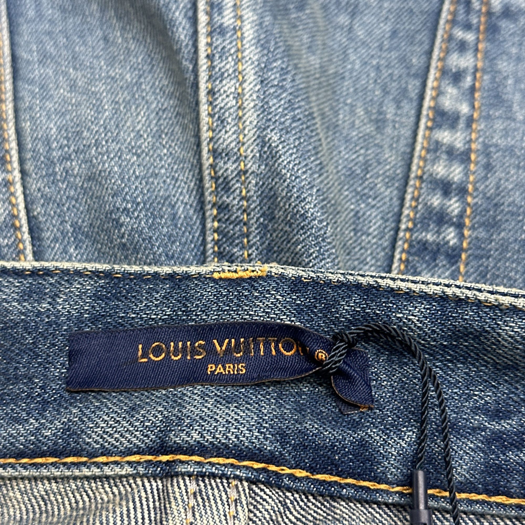 Louis Vuitton Louis Vuitton Monogram Patch Jeans Size 38 Size 27" / US 4 / IT 40 - 4 Thumbnail