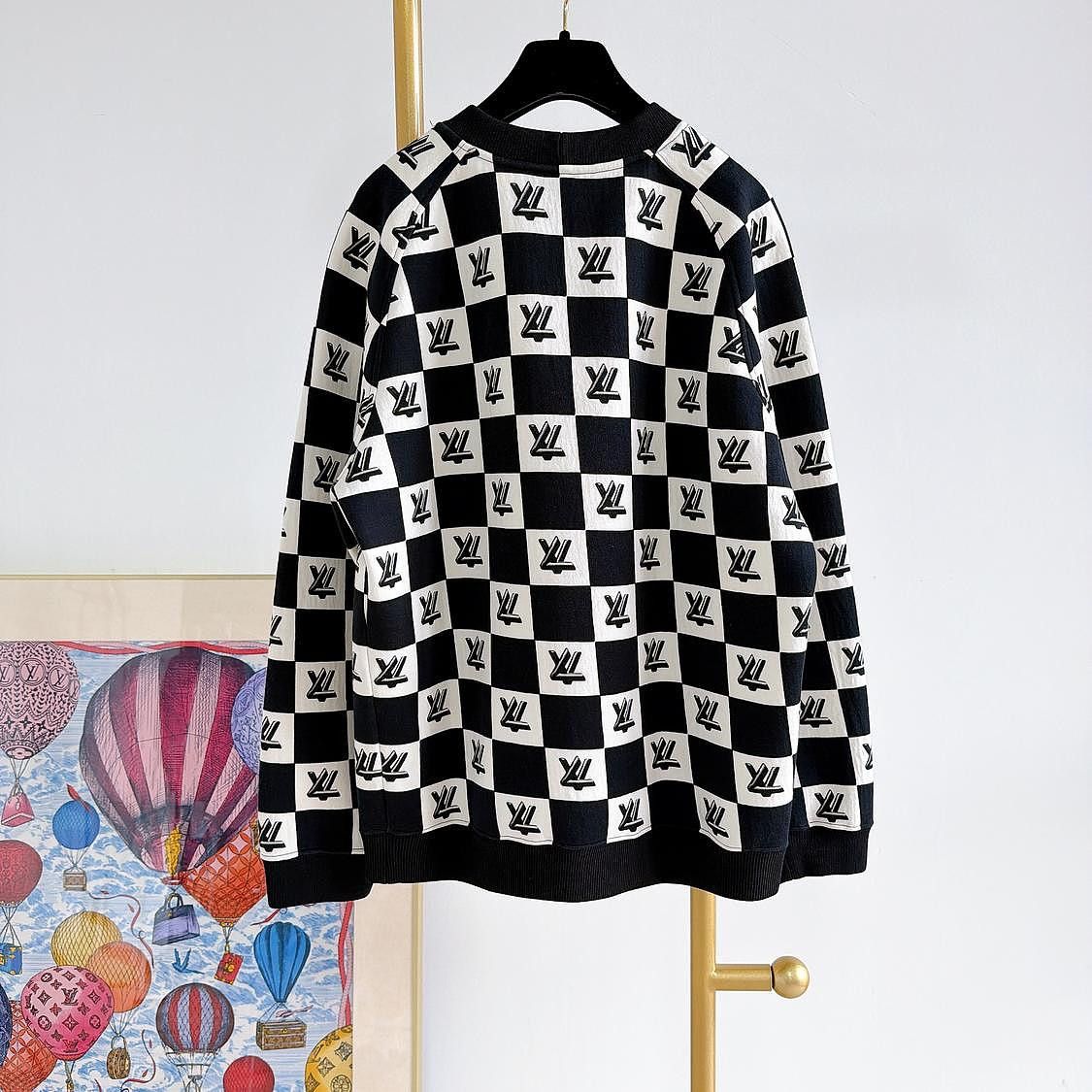 Louis Vuitton Louis Vuitton Damier Chain Crewneck Sweater Size L Size US L / EU 52-54 / 3 - 2 Thumbnail
