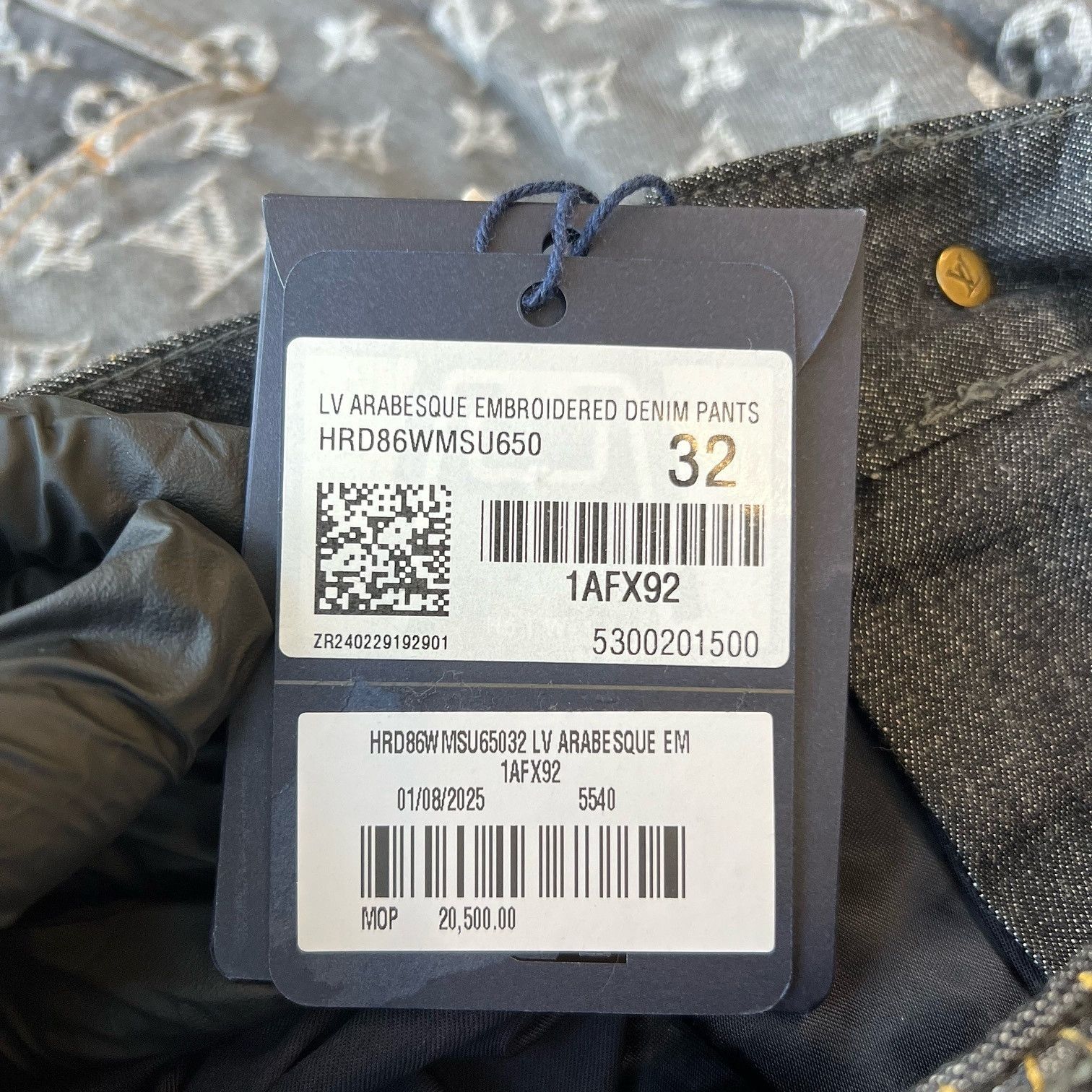 Louis Vuitton Louis Vuitton x Timberland Arabesque Denim Pants Size 32 Size US 32 / EU 48 - 5 Thumbnail
