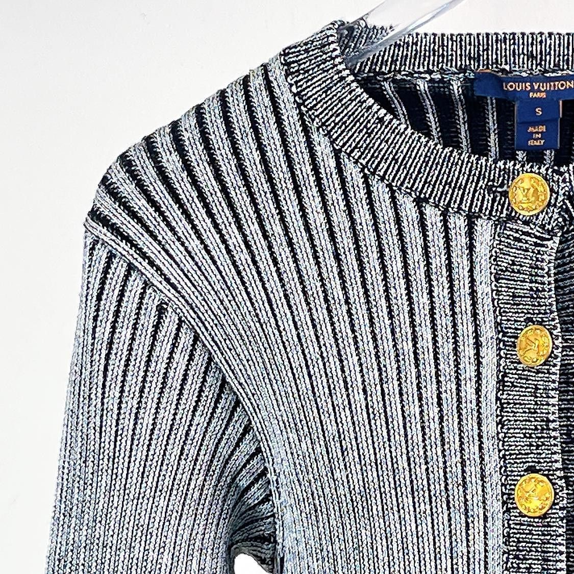 Louis Vuitton Louis Vuitton Striped Knit Cardigan Size S Size S / US 4 / IT 40 - 6 Thumbnail